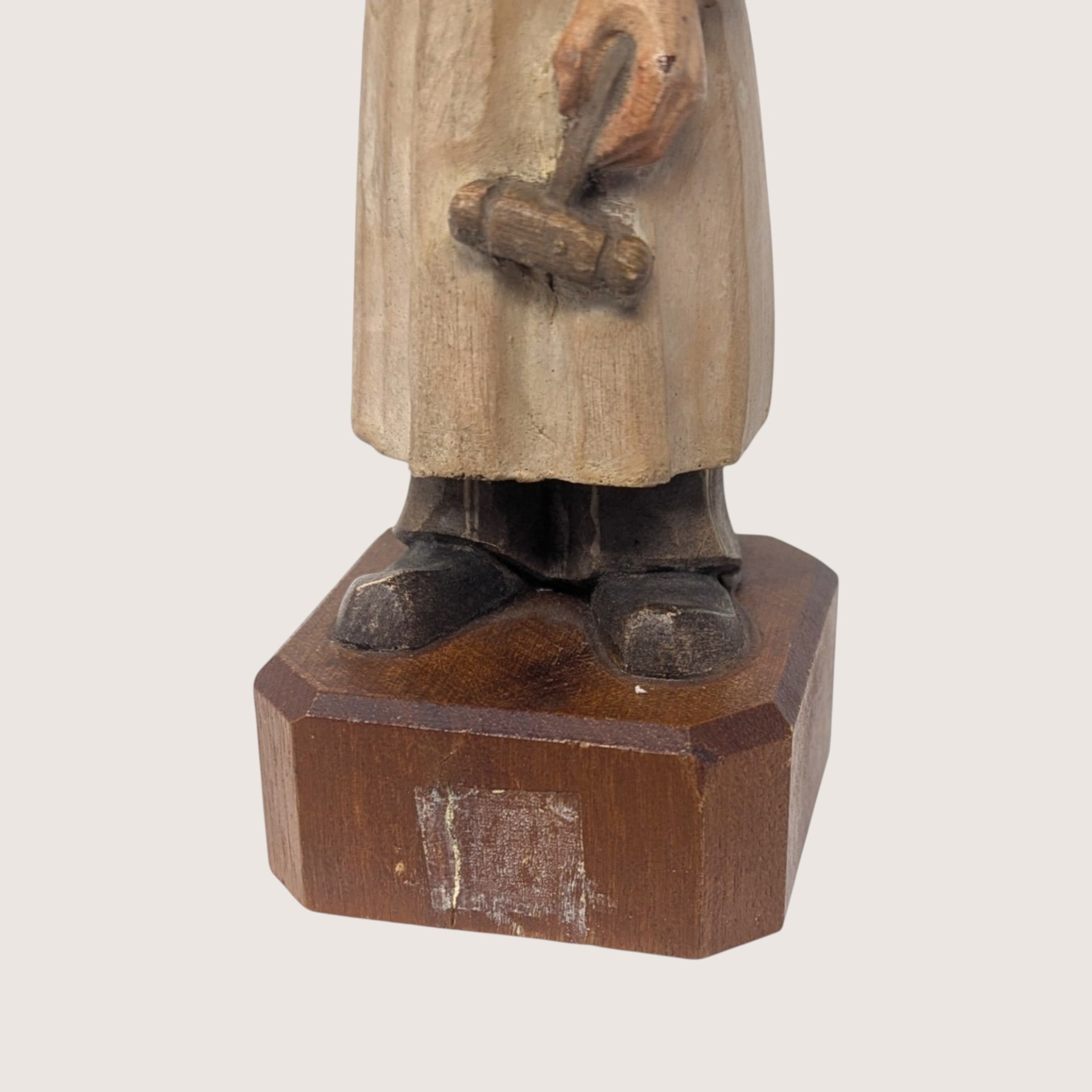 1950s Anri Toriart Wooden Apothecary  Italian Folk Art Figurine