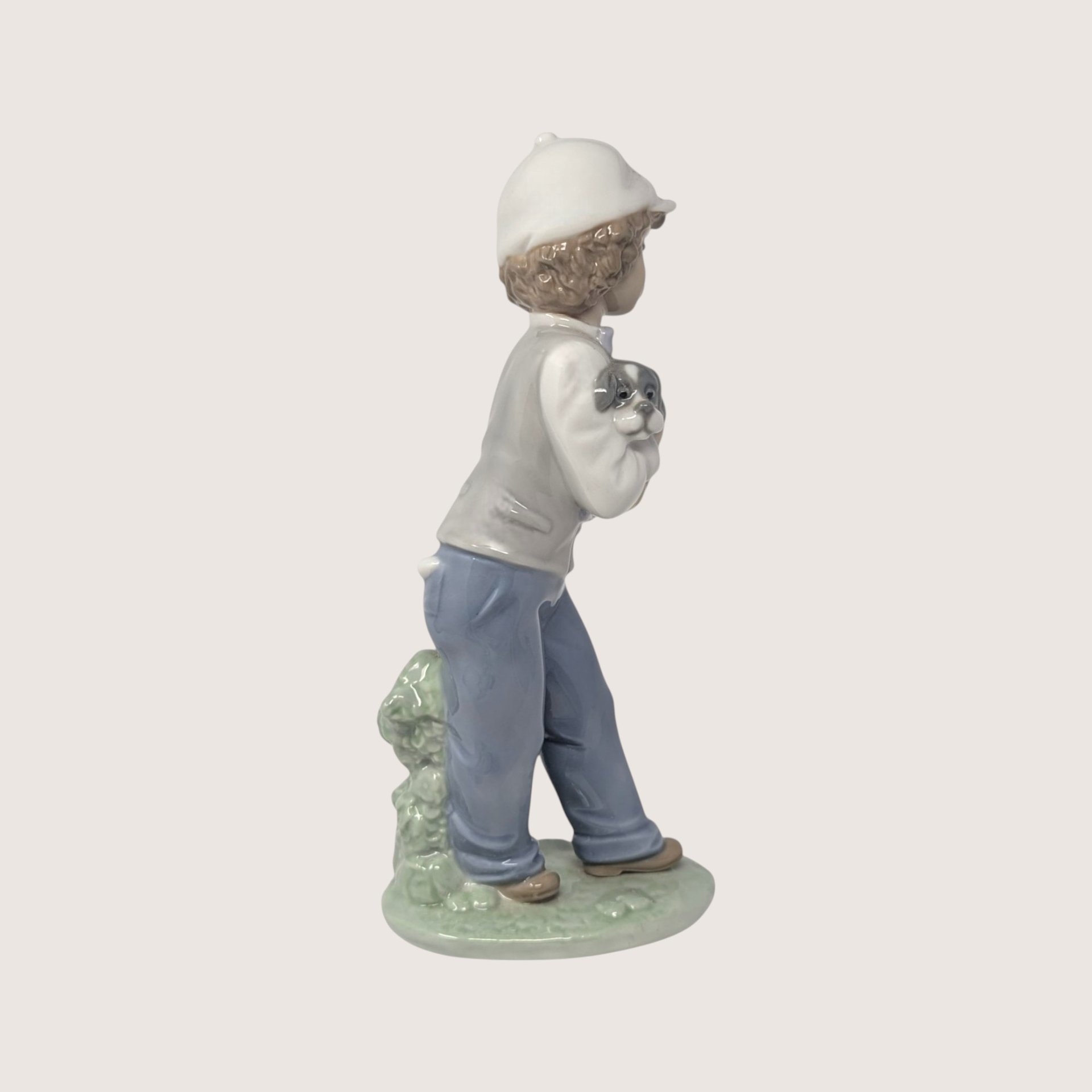 1990s Nao by Lladro Best Buddies Boy Spanish Porcelain Figurine