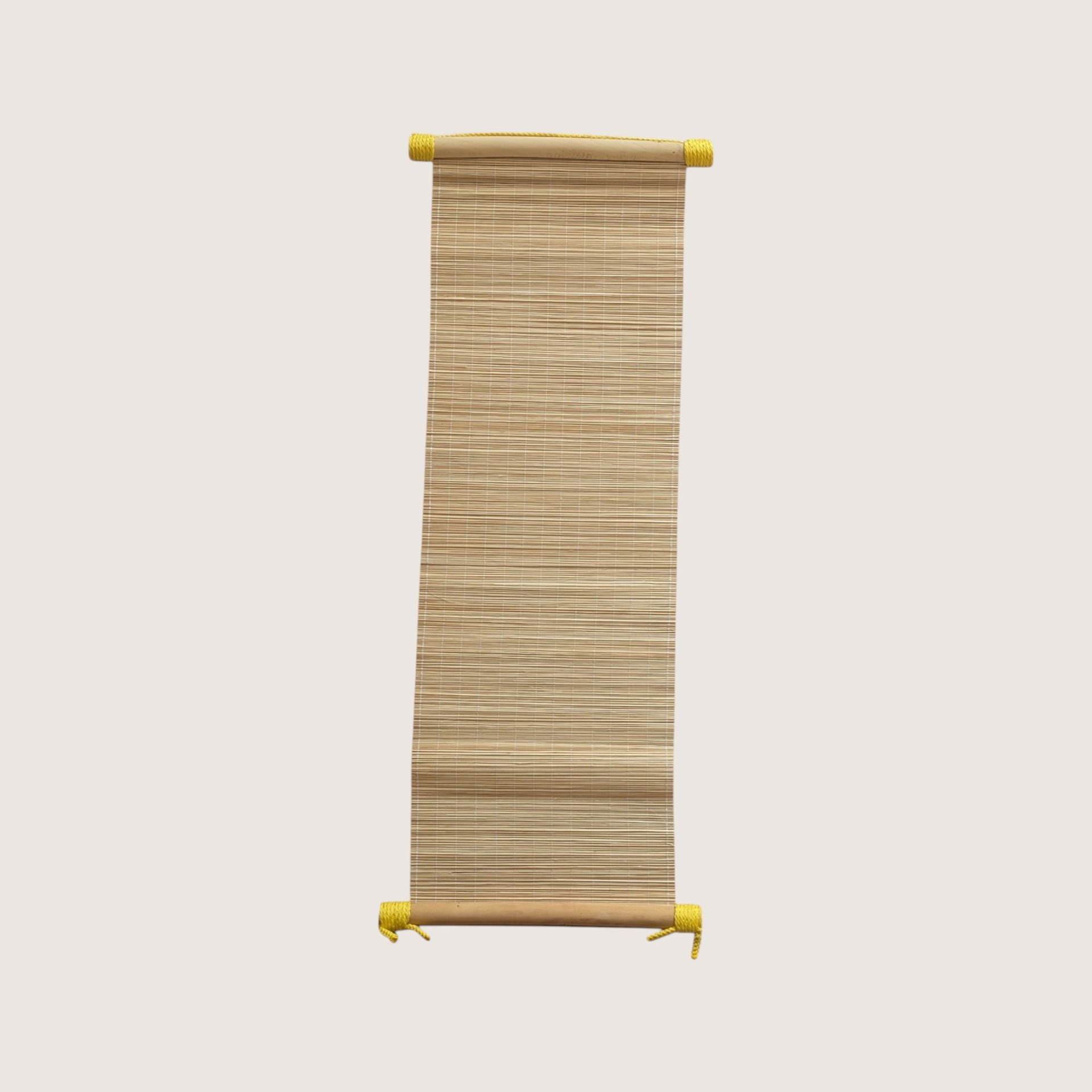 Vintage Vietnamese Bamboo Scroll Set Calligraphy Wall Art