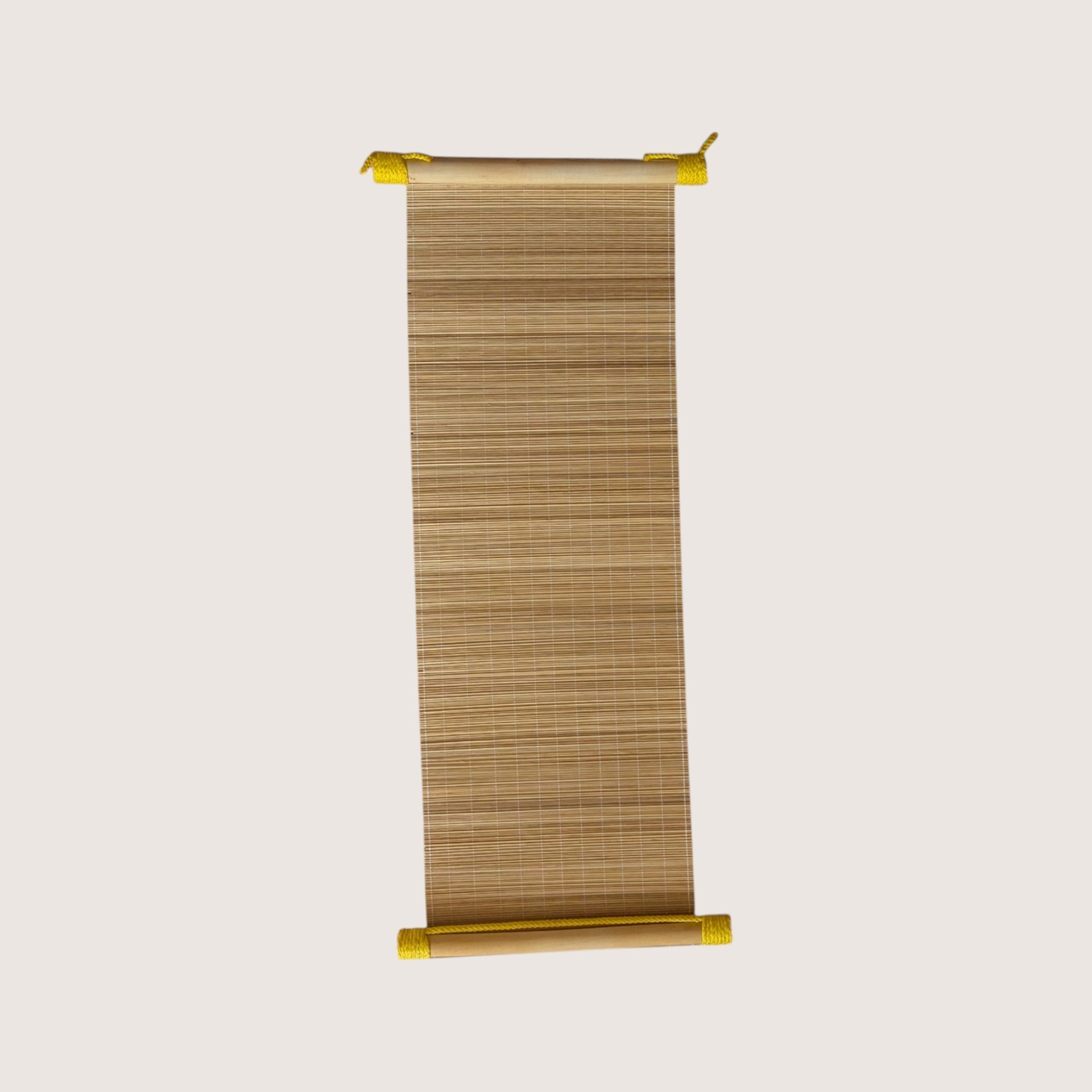 Vintage Vietnamese Bamboo Scroll Set Calligraphy Wall Art