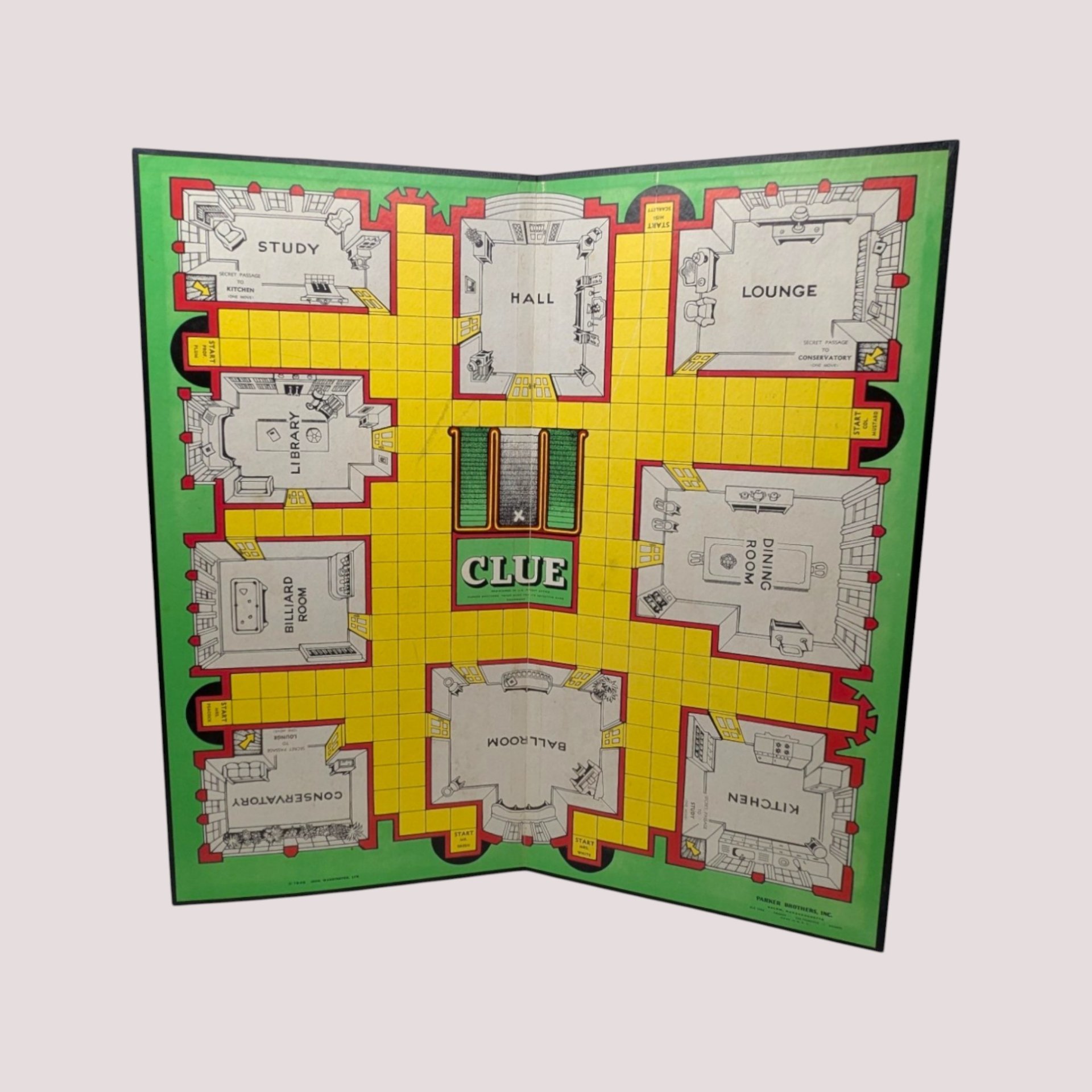 1950s Parker Brothers Clue Board Game