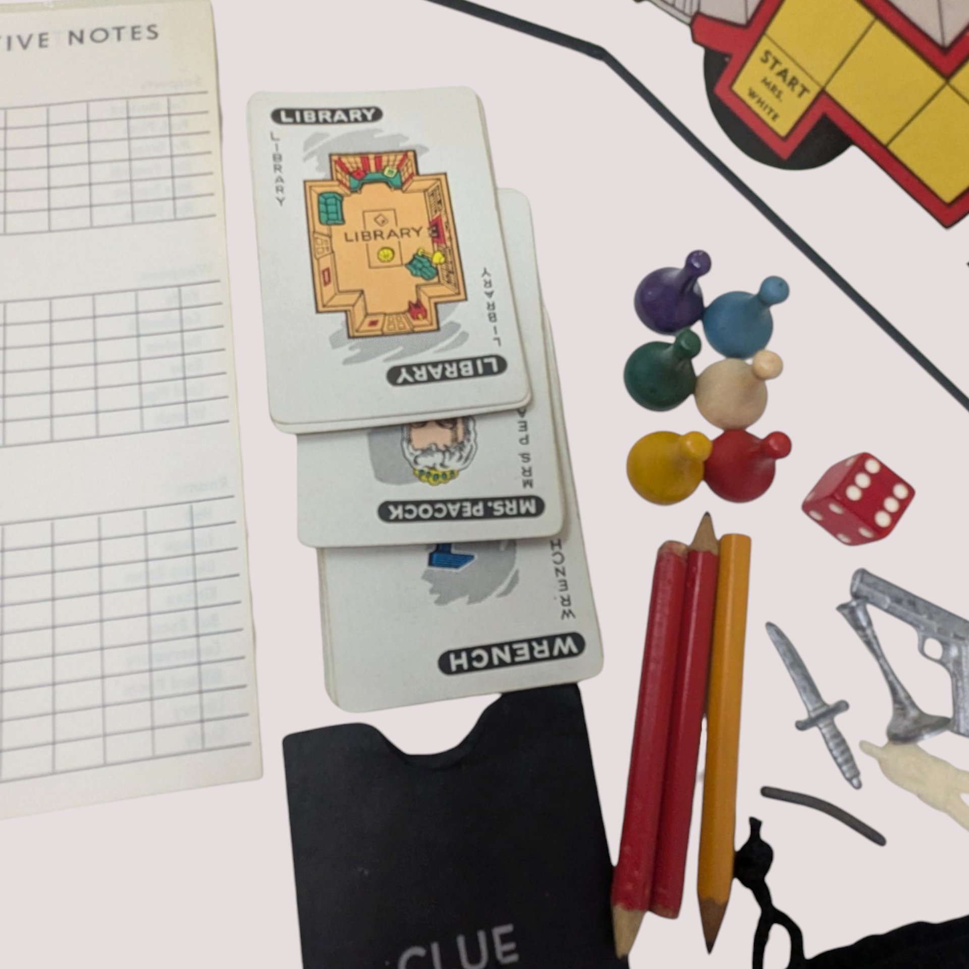 1950s Parker Brothers Clue Board Game