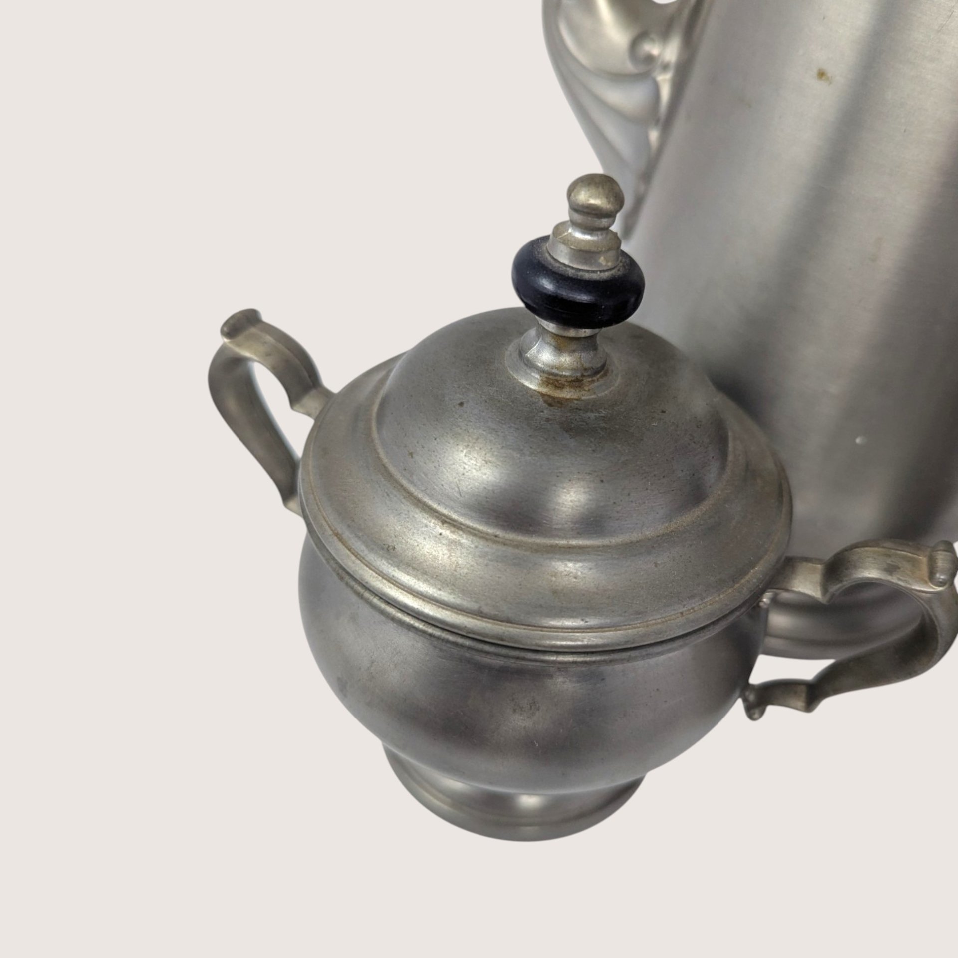 Vintage Oneida Heirloom Pewter Mid-Century Coffee Service