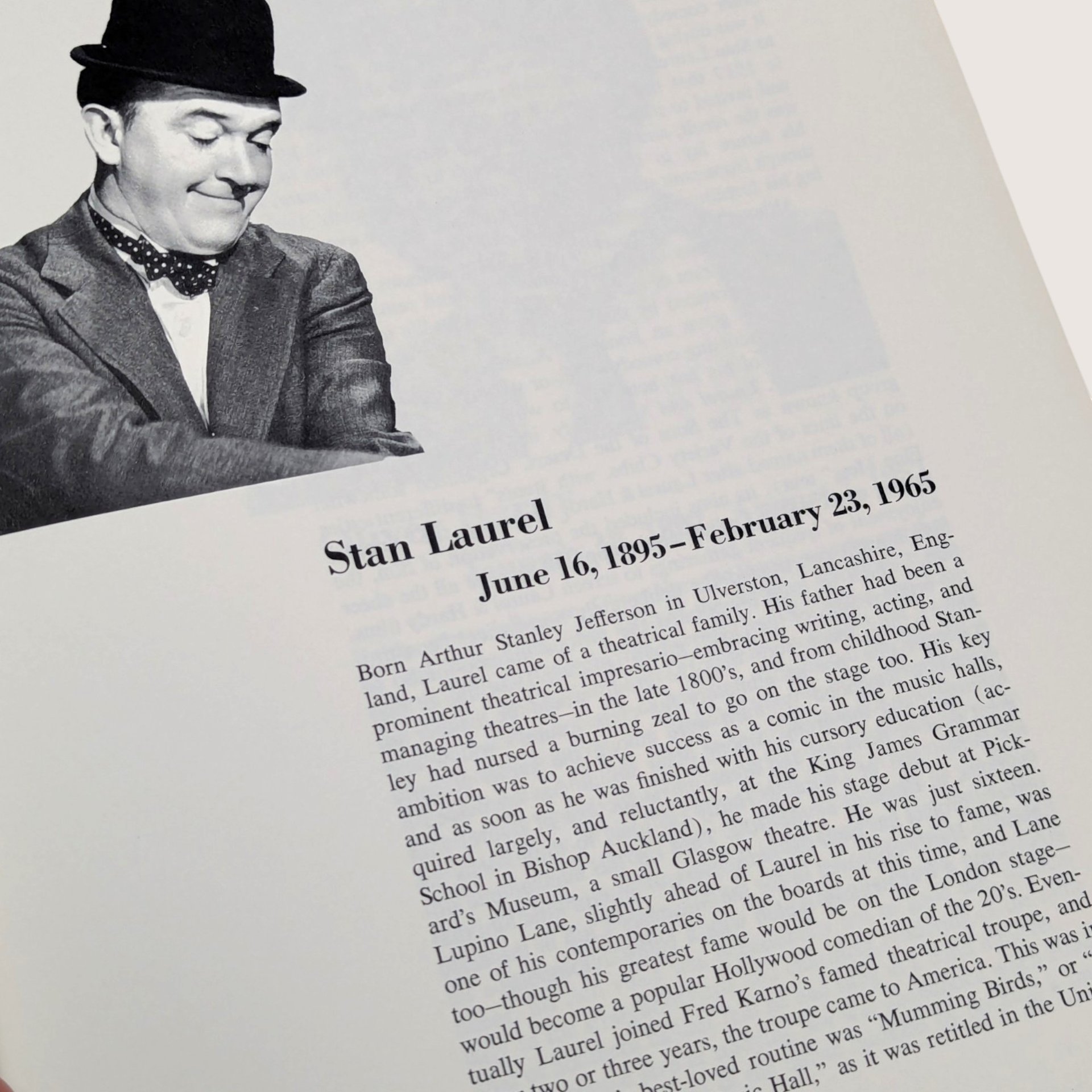 1972 The Films of Laurel and Hardy by William K. Everson Softcover Book