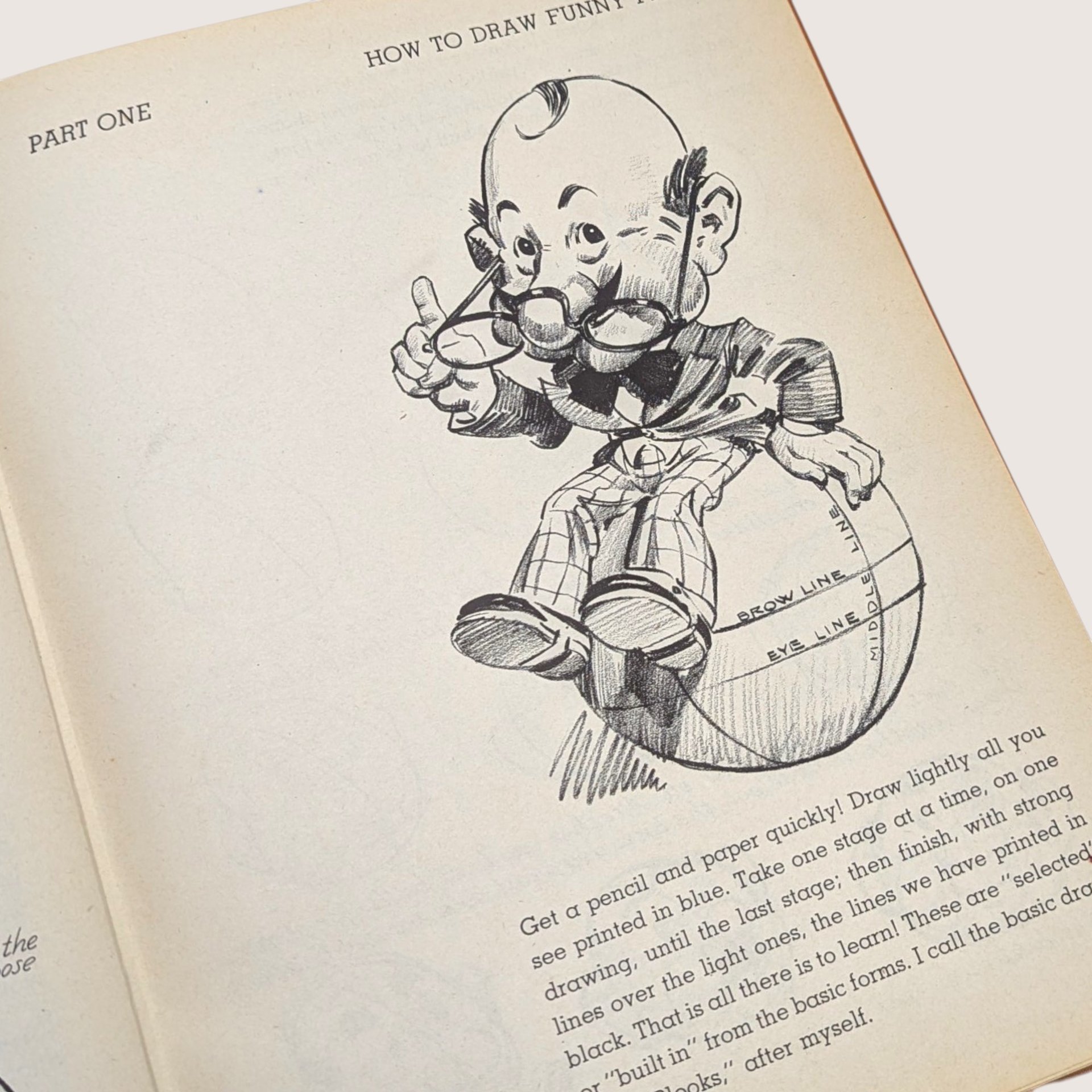 1945 Fun with a Pencil Andrew Loomis Hardcover Book