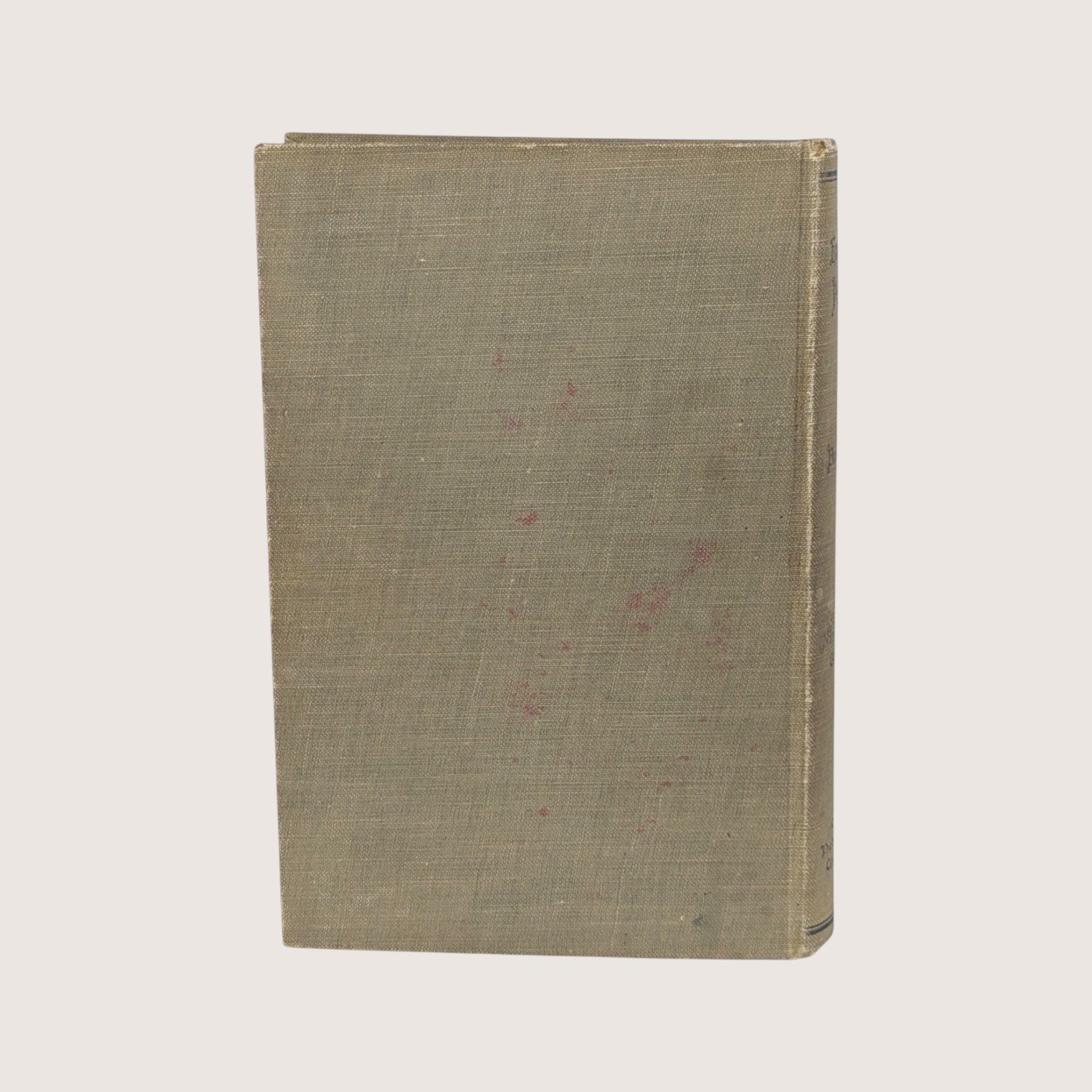 1907 English Poems Walter C. Bronson Hardcover Book
