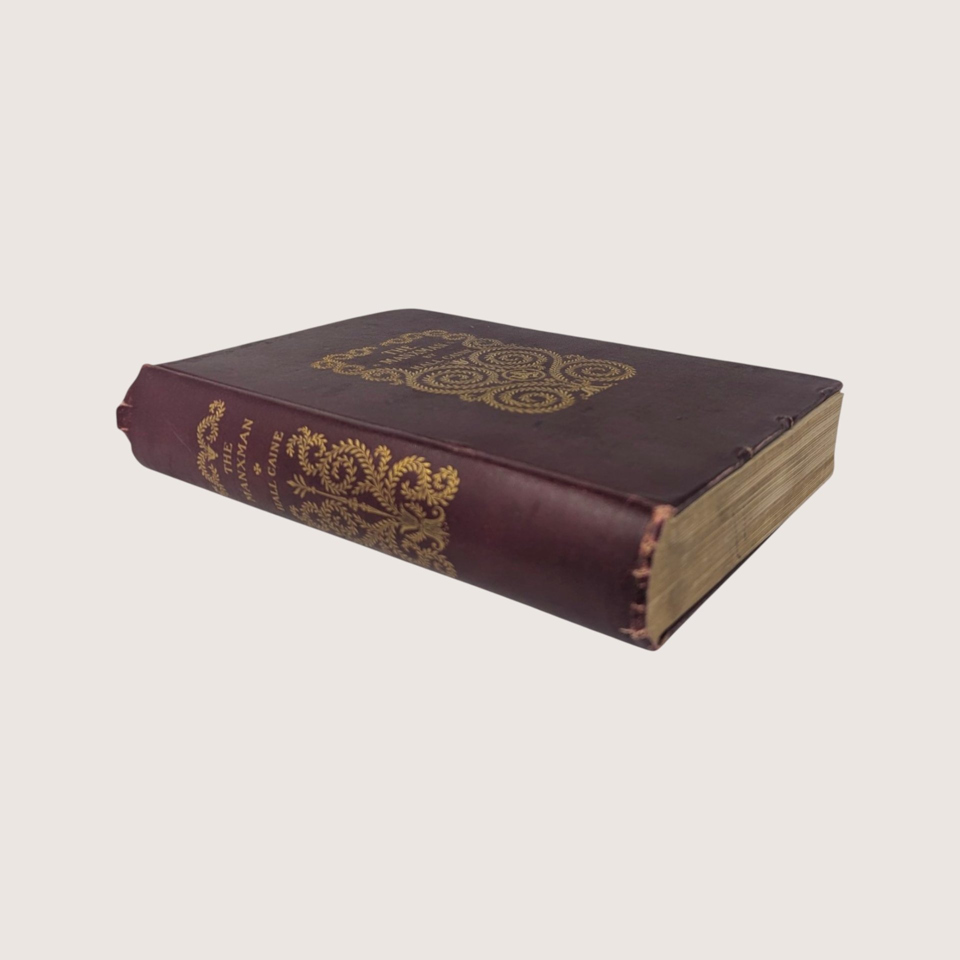 Antique The Manxman Hall Caine Hardcover Book