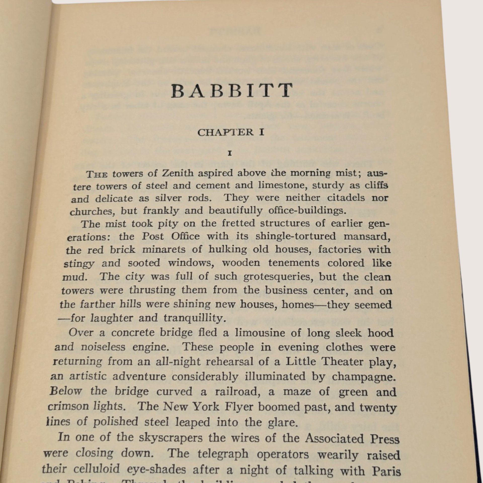 Antique Babbitt by Sinclair Lewis Hardcover Book