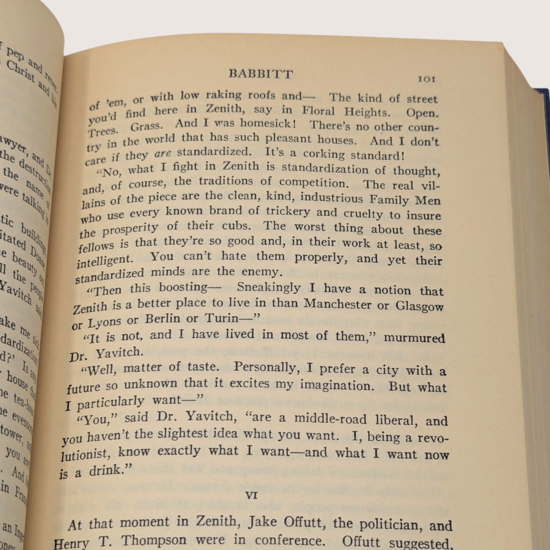 Antique Babbitt by Sinclair Lewis Hardcover Book