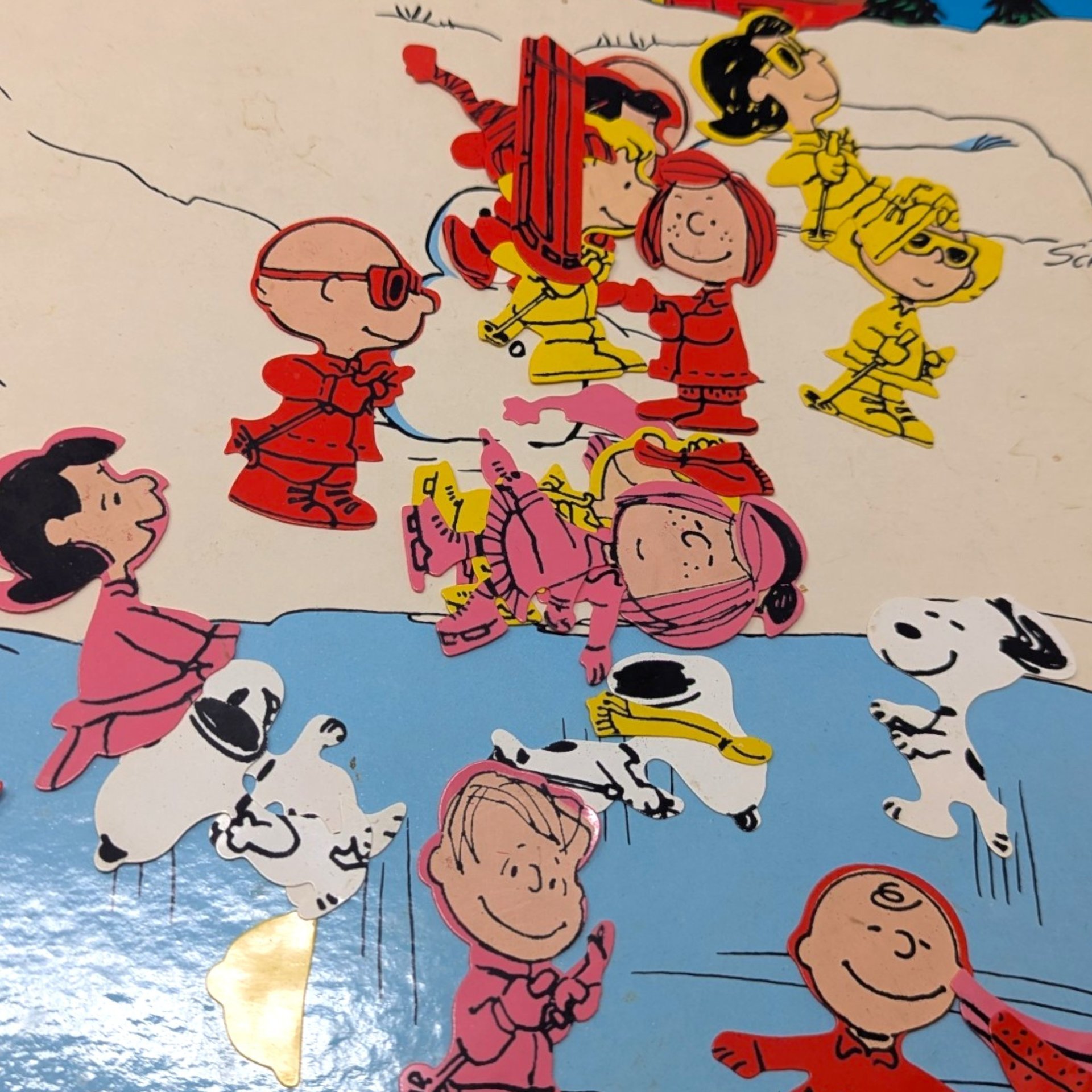 1972 Lucy's Winter Carnival Peanuts Colorforms