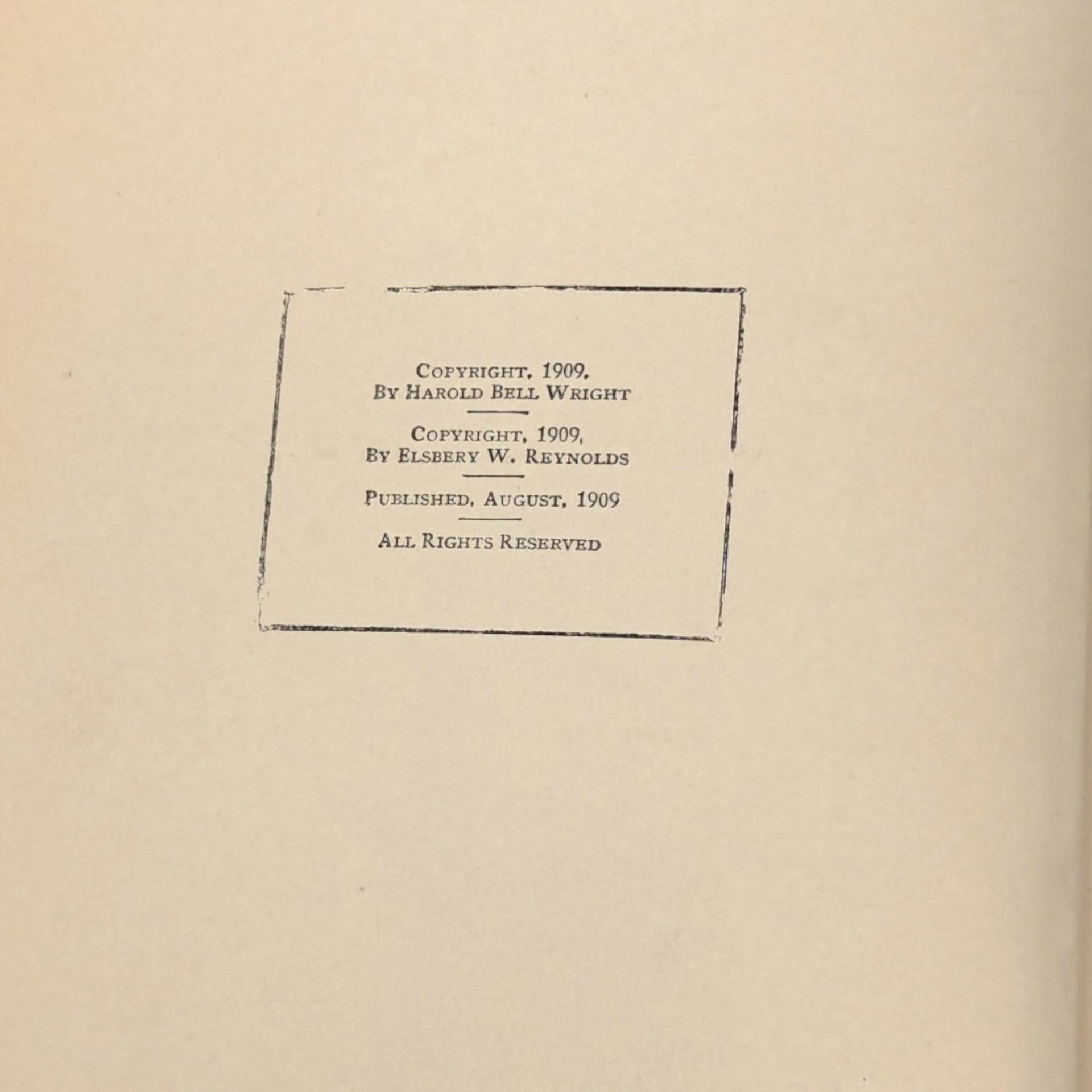 1909 The Calling of Dan Matthews Harold Bell Wright Hardcover Book