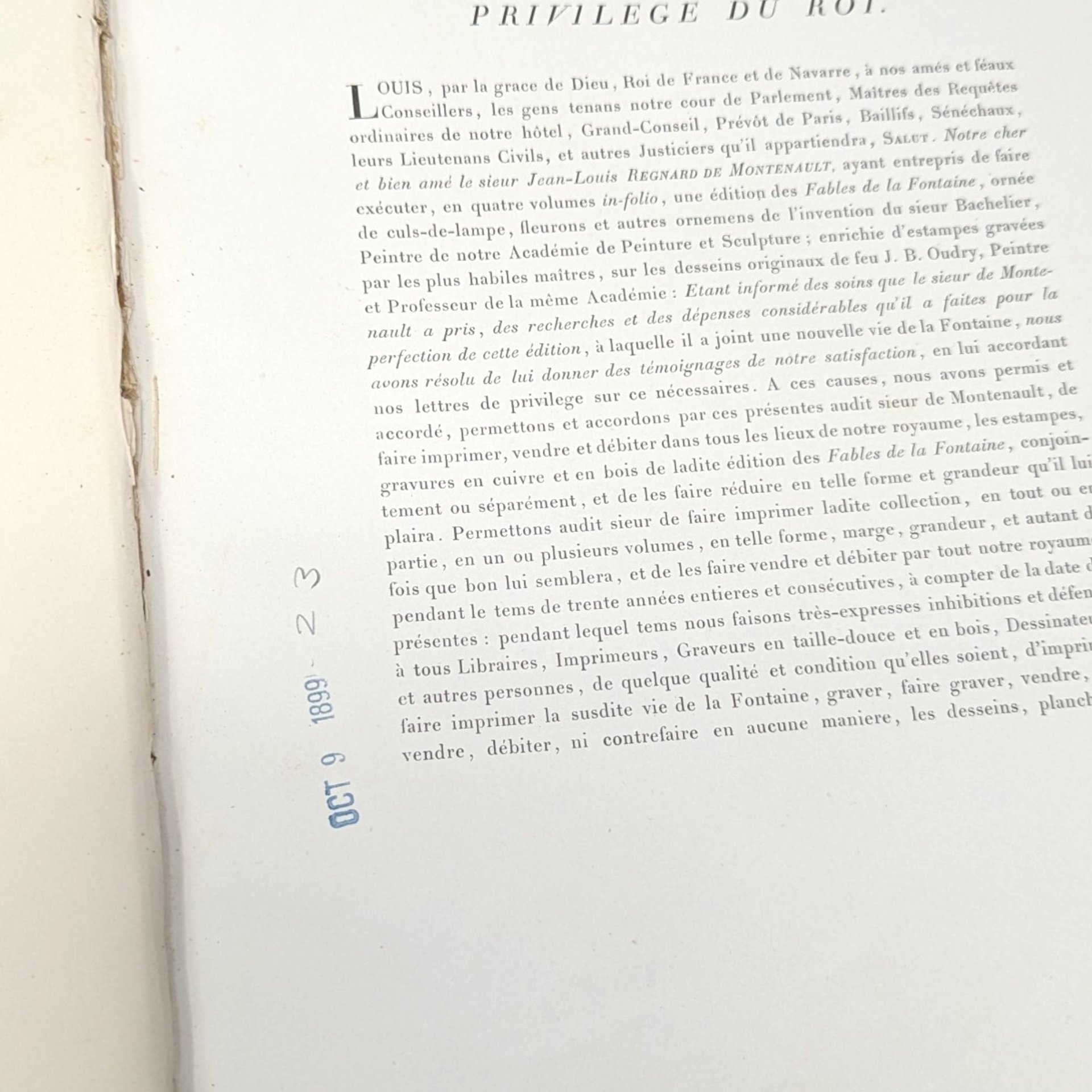 1887 Fables de La Fontaine Tome Quatrieme Antique French Book