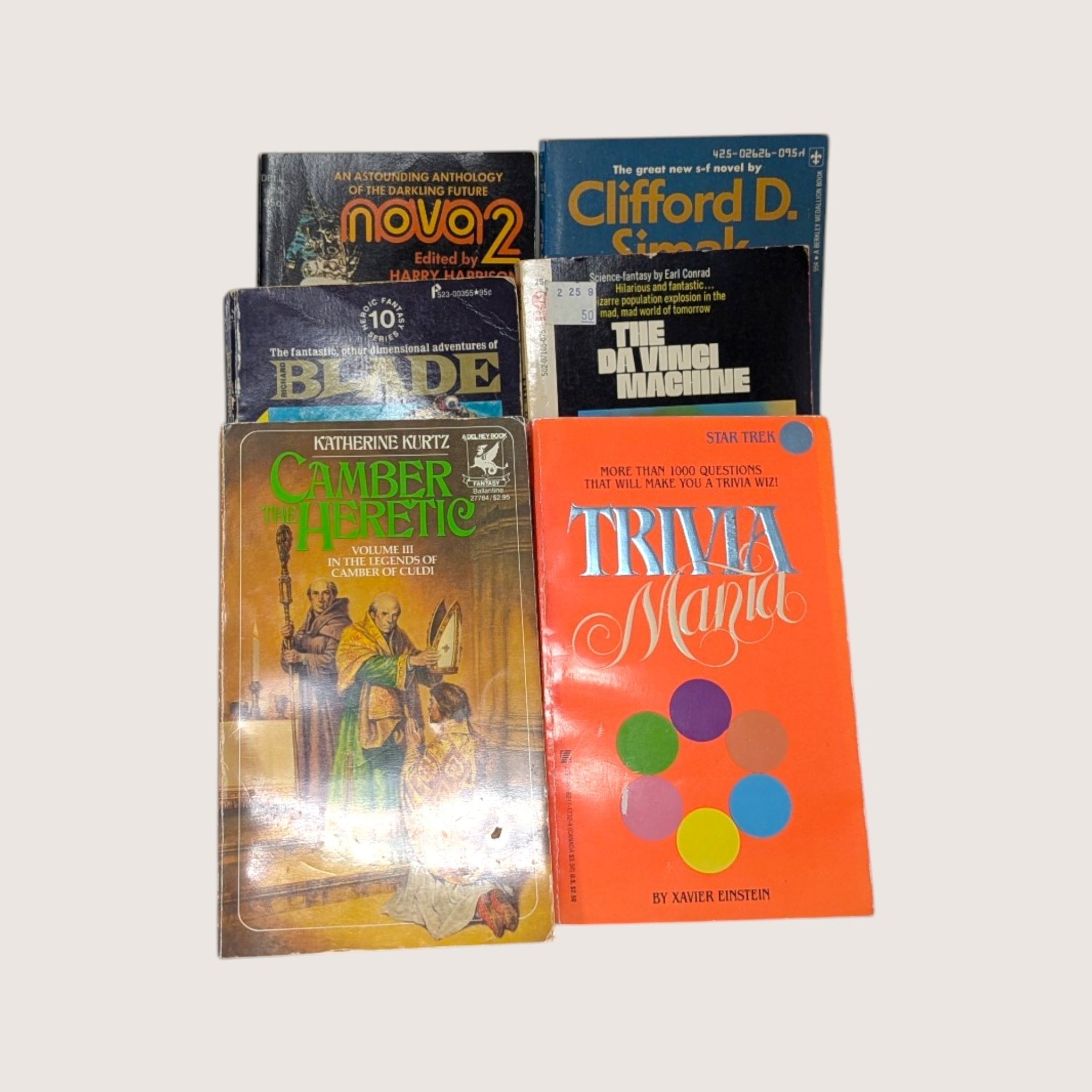 Vintage 1960s-1990s Science Fiction Paperback Lot Of 42