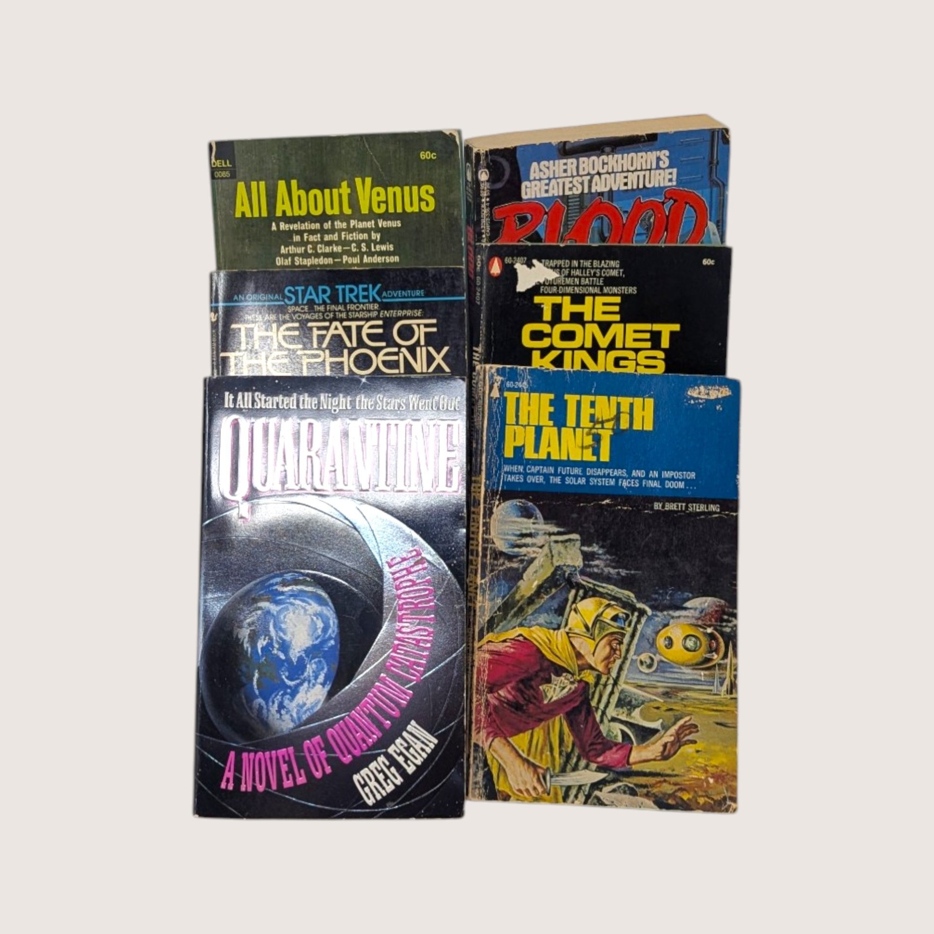Vintage 1960s-1990s Science Fiction Paperback Lot Of 42
