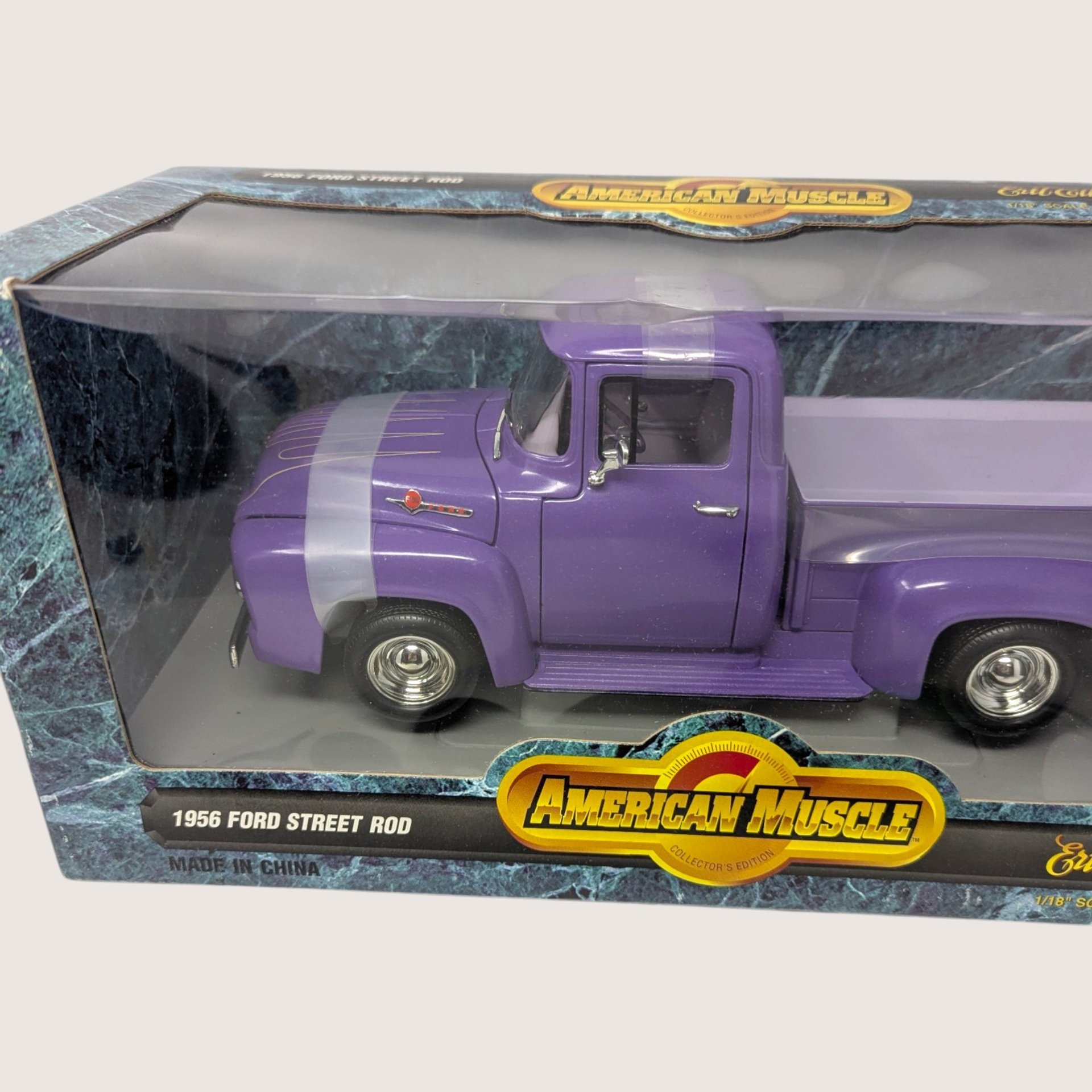 Vintage ERTL American Muscle 1/18 Scale 1956 Ford Street Rod Die-Cast Truck