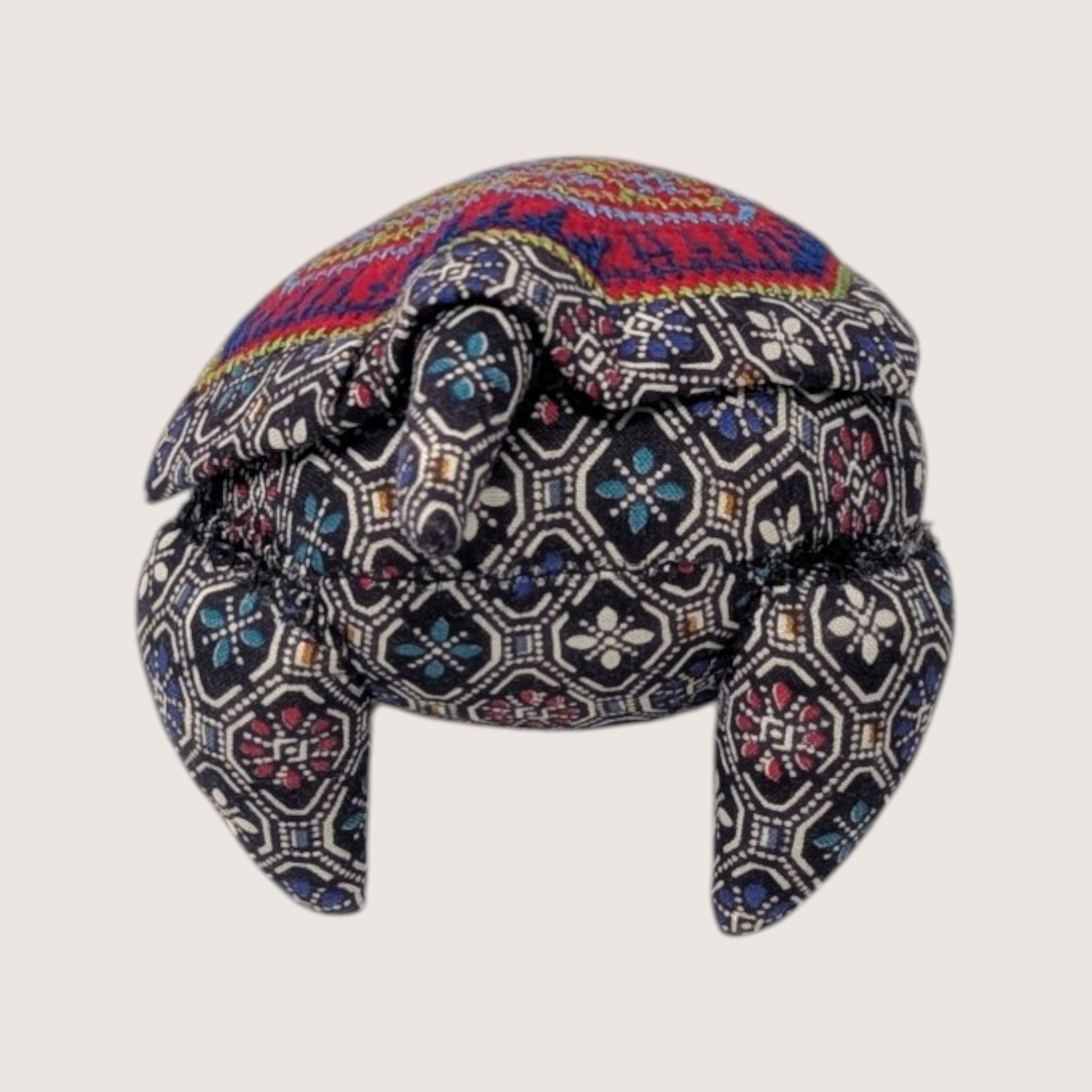 Vintage Handmade Cross Stitch Turtle Pincushion