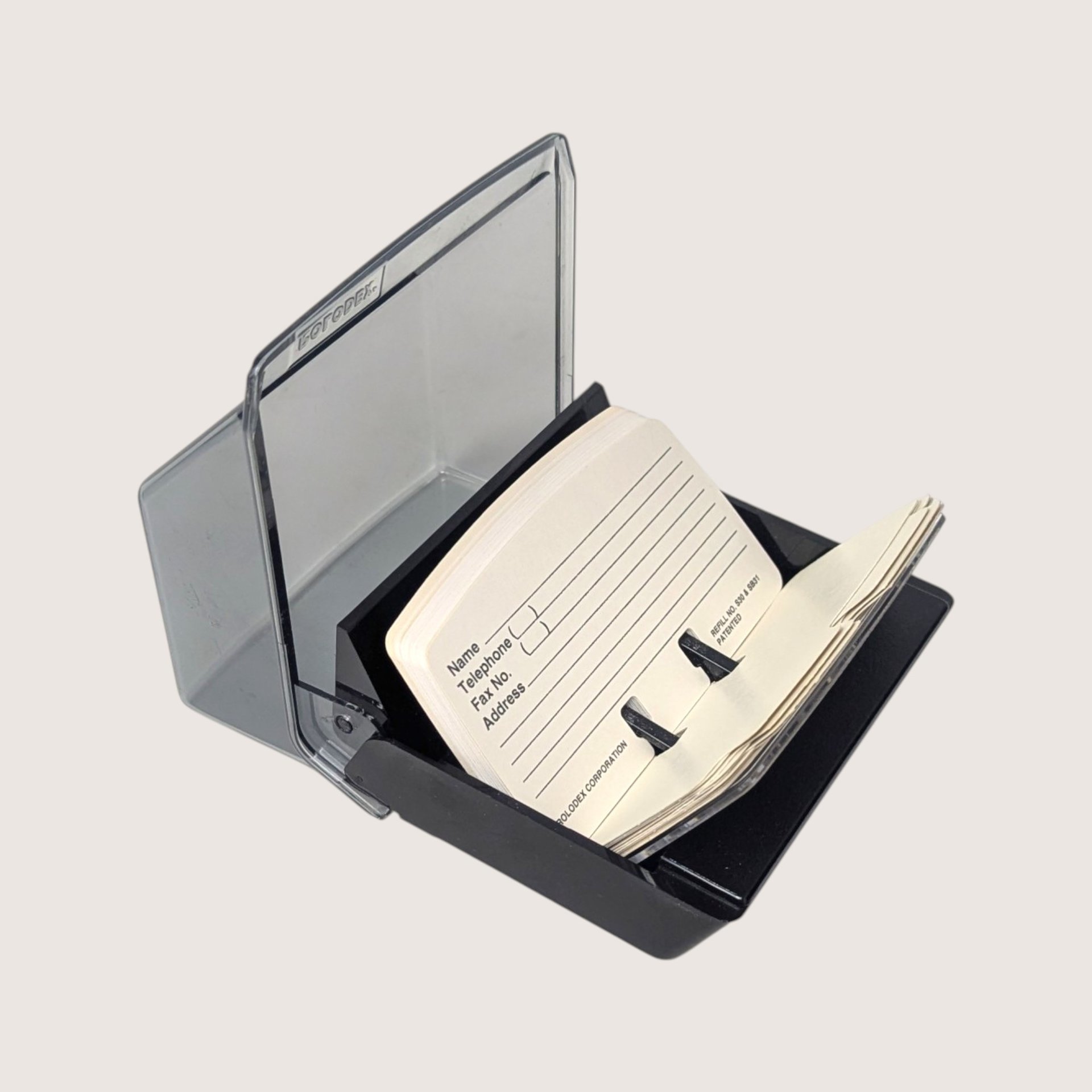 Vintage Small Plastic Rolodex Petite Address File
