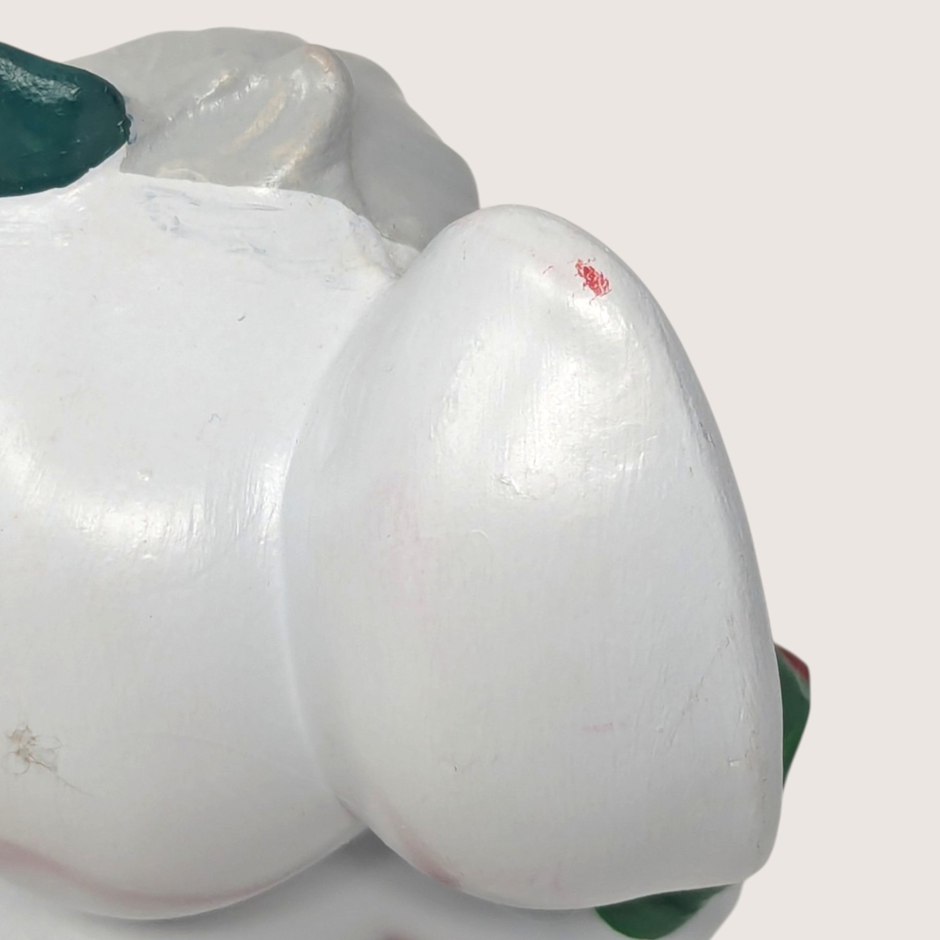 Vintage Handpainted Ceramic Christmas Mouse Figurine