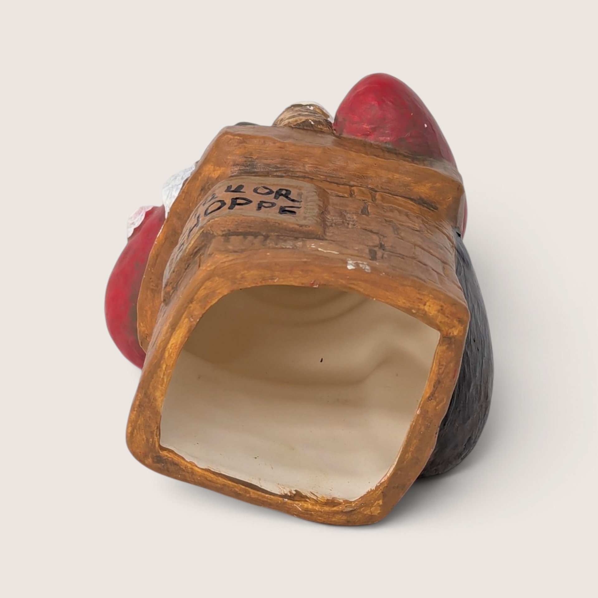 Vintage Ceramic Santa in Liquor Shoppe Chimney Figurine