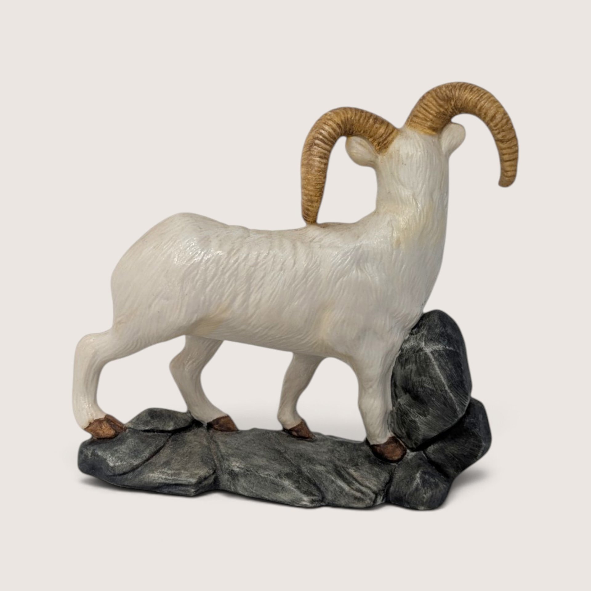 Vintage Ceramic Bighorn Sheep Figurine