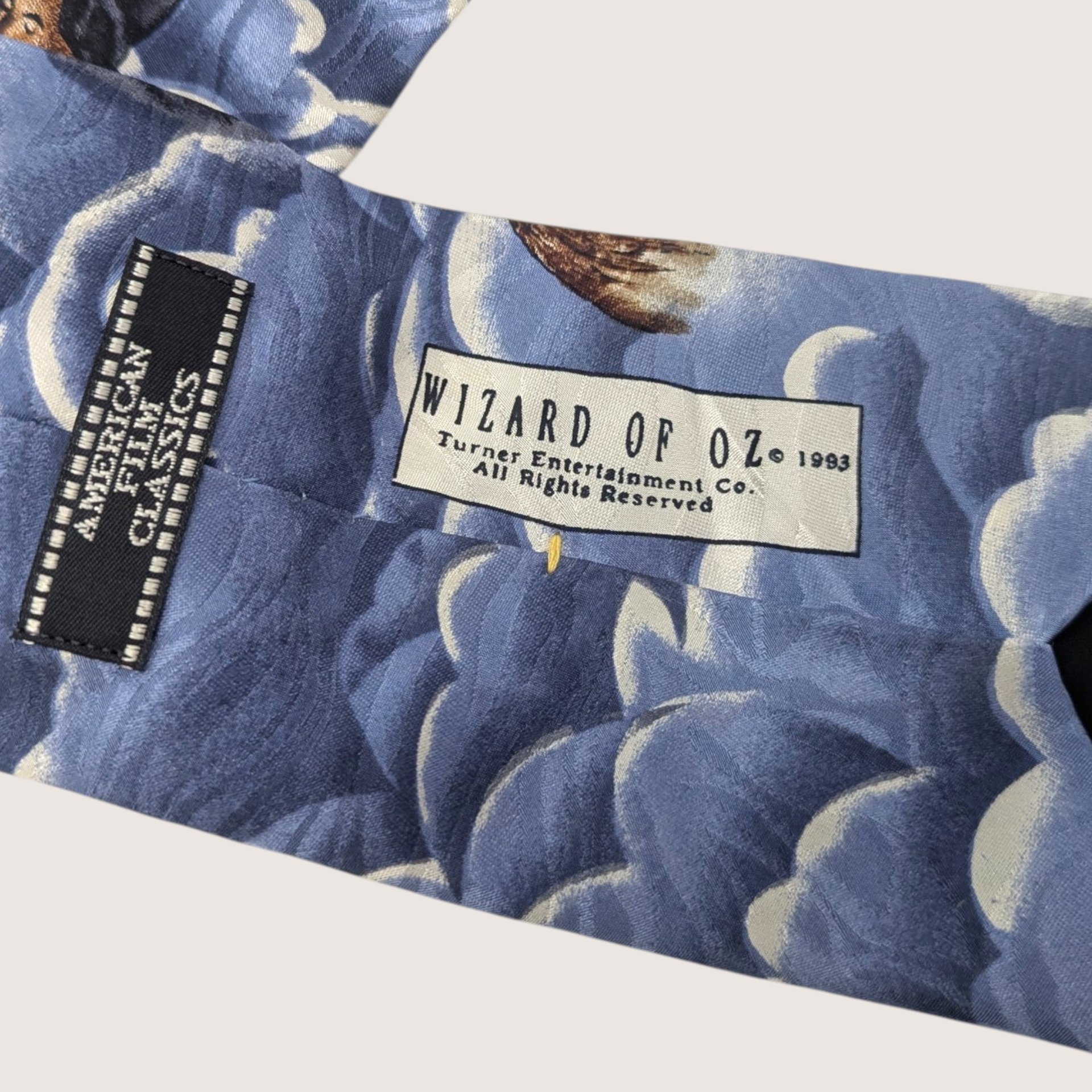 Vintage 1993 Wizard Of Oz Silk Necktie American Film Classics