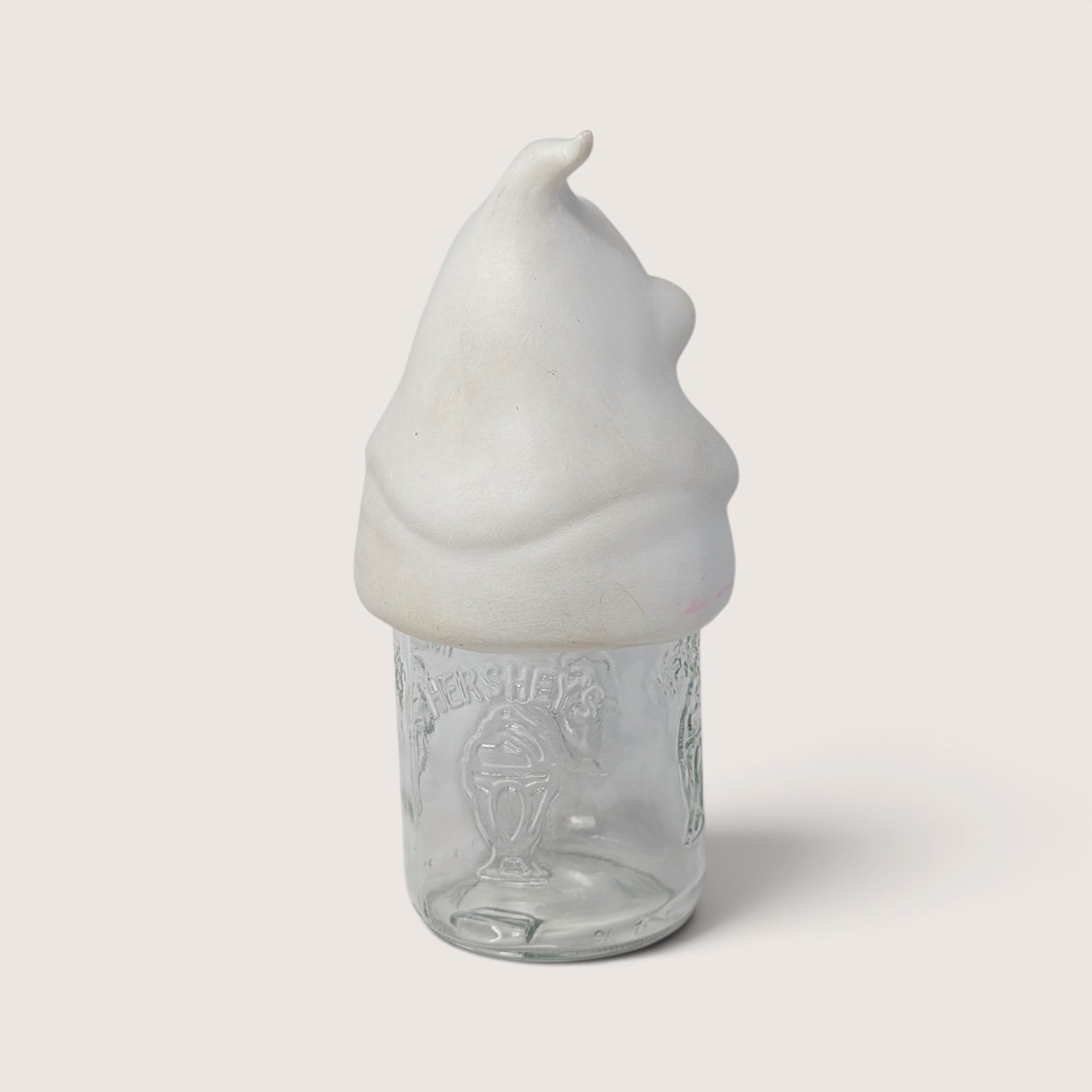 Vintage Ceramic Ghost Mason Jar Topper