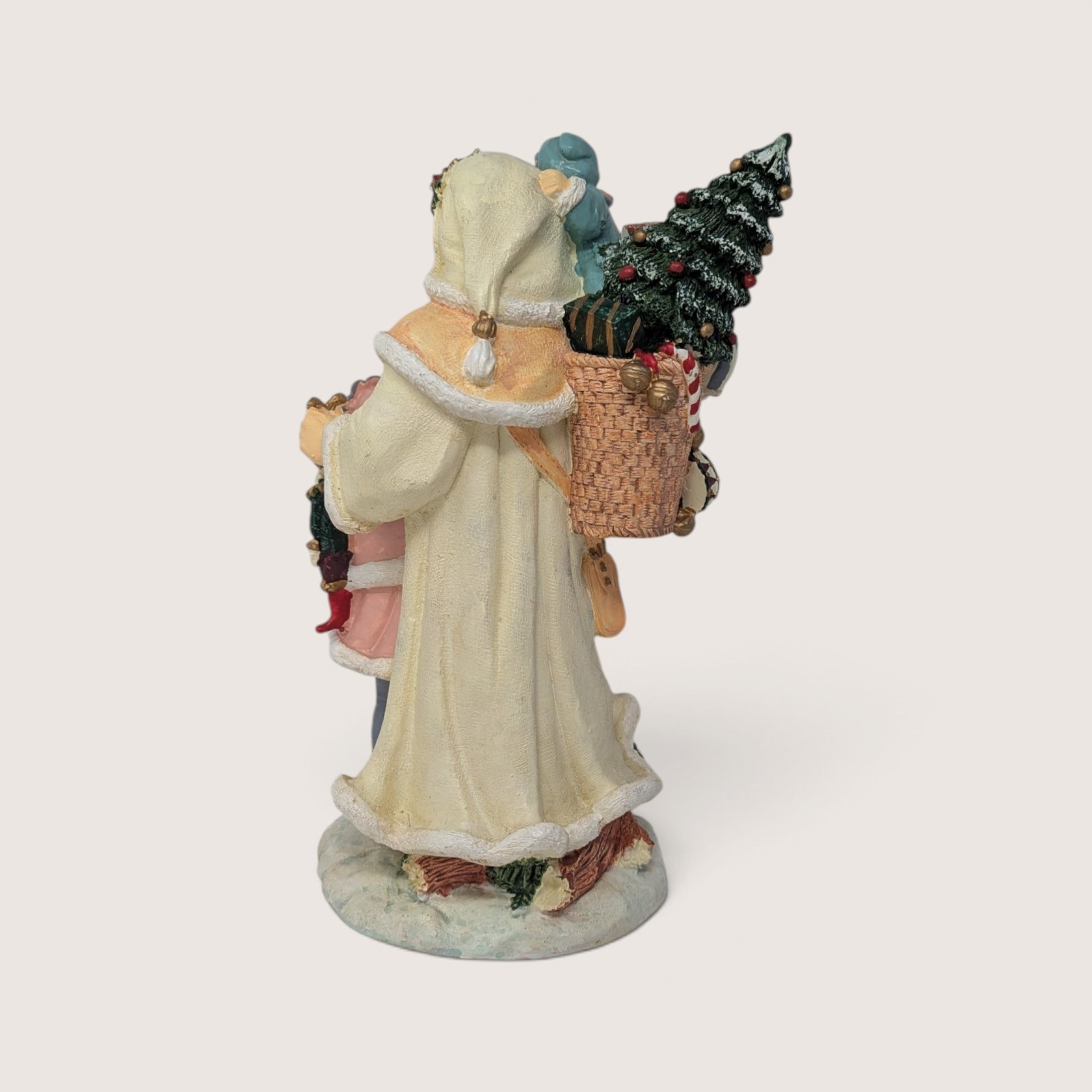 Vintage Santa With Children And Toys Christmas Figurine