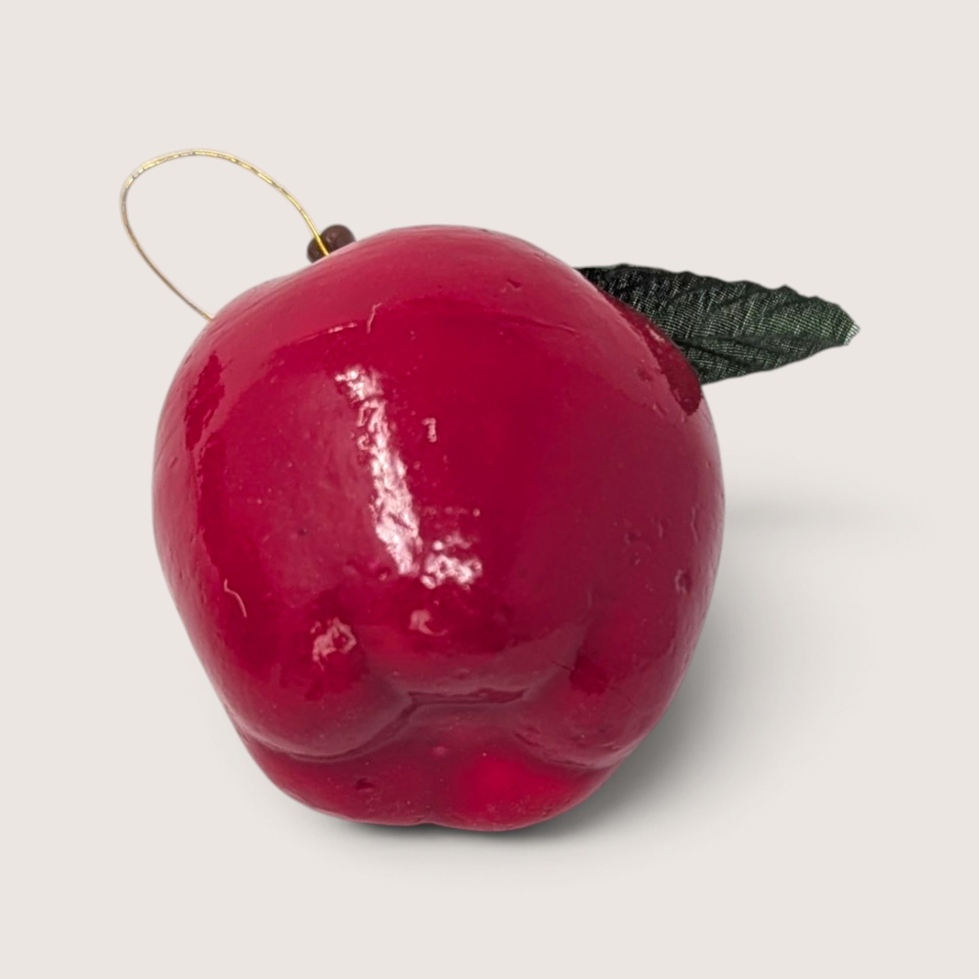 Vintage Set Of 12 Red Apple Christmas Ornaments