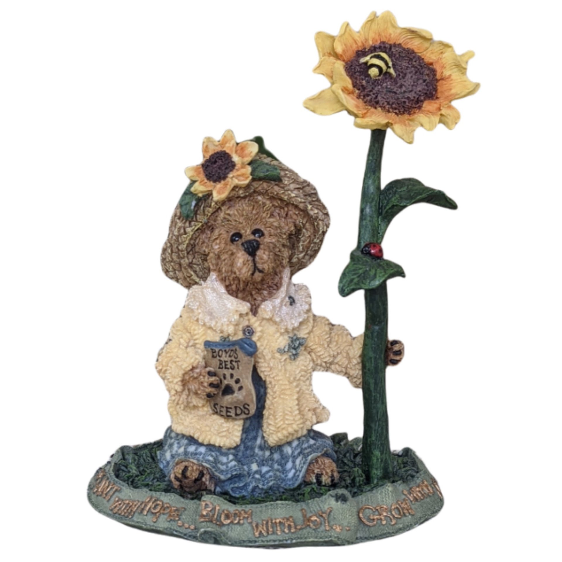 1999 Boyds Bears & Friends Bearstone Blossum B. Berriweather Bloom With Joy