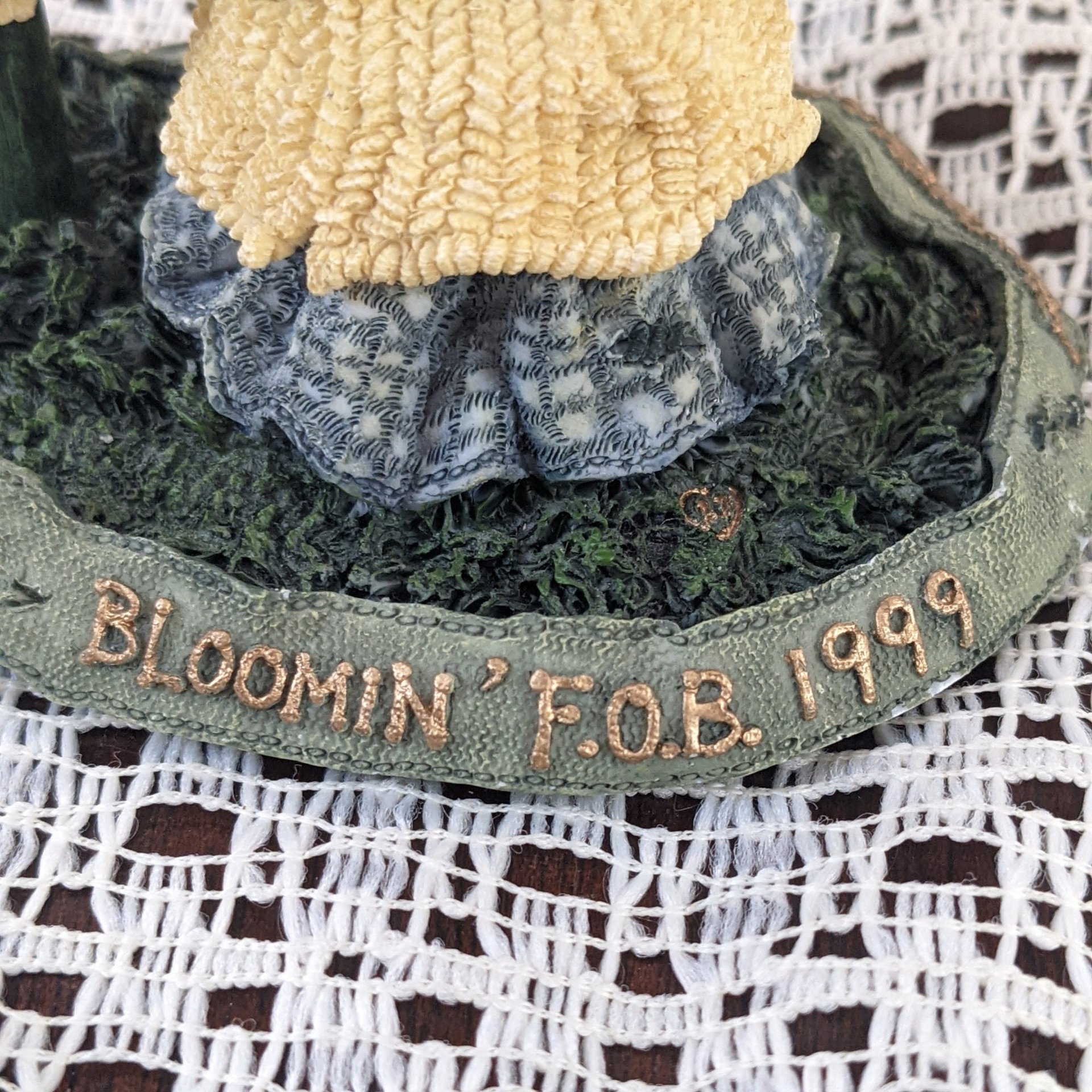 1999 Boyds Bears & Friends Bearstone Blossum B. Berriweather Bloom With Joy