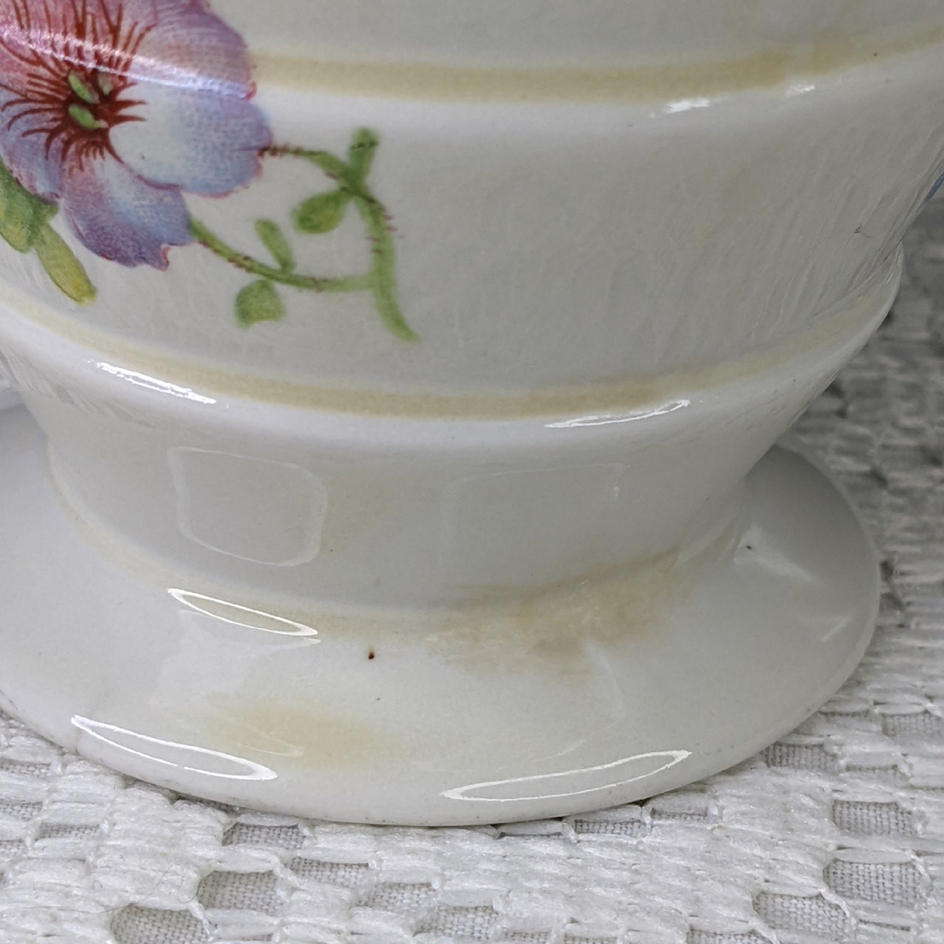 Hall's Superior Kitchenware Quality Pink Petunia Sugar & Creamer