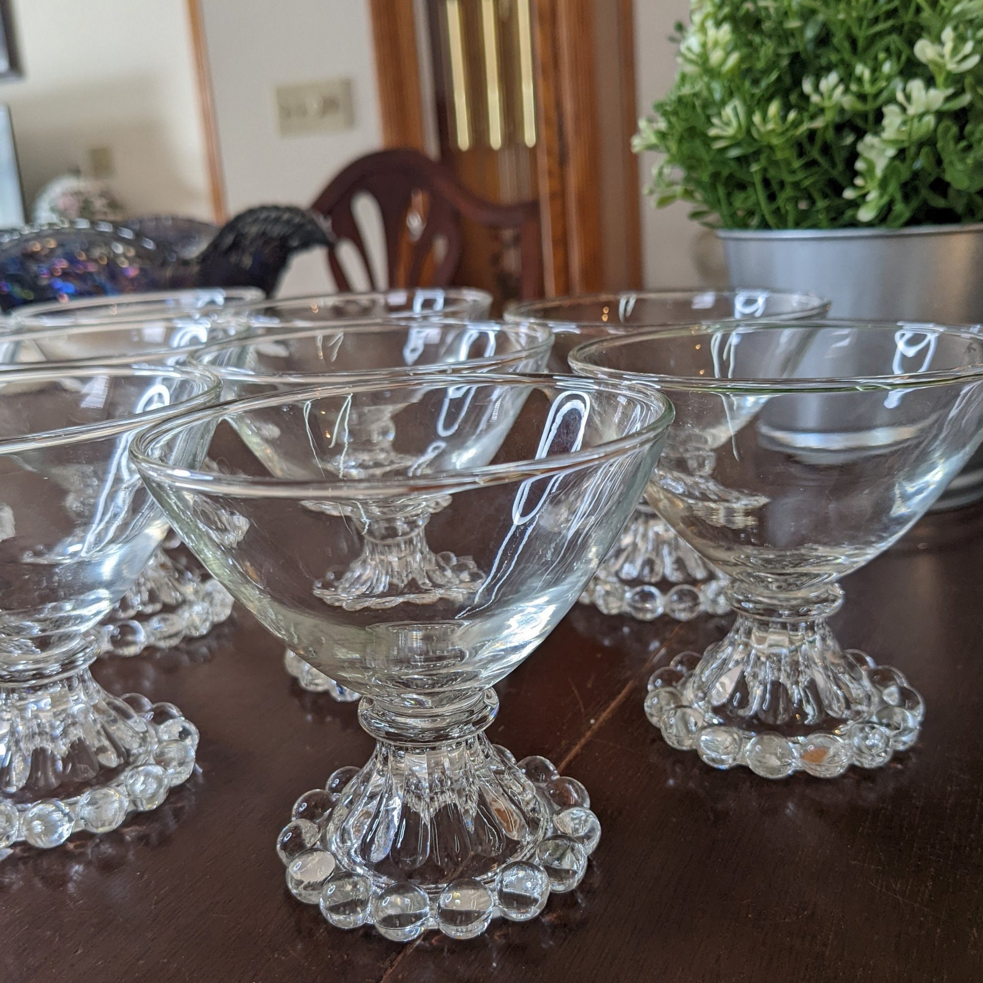1950s Vintage Anchor Hocking Berwick Boopie Champagne Glasses (Set of 10)