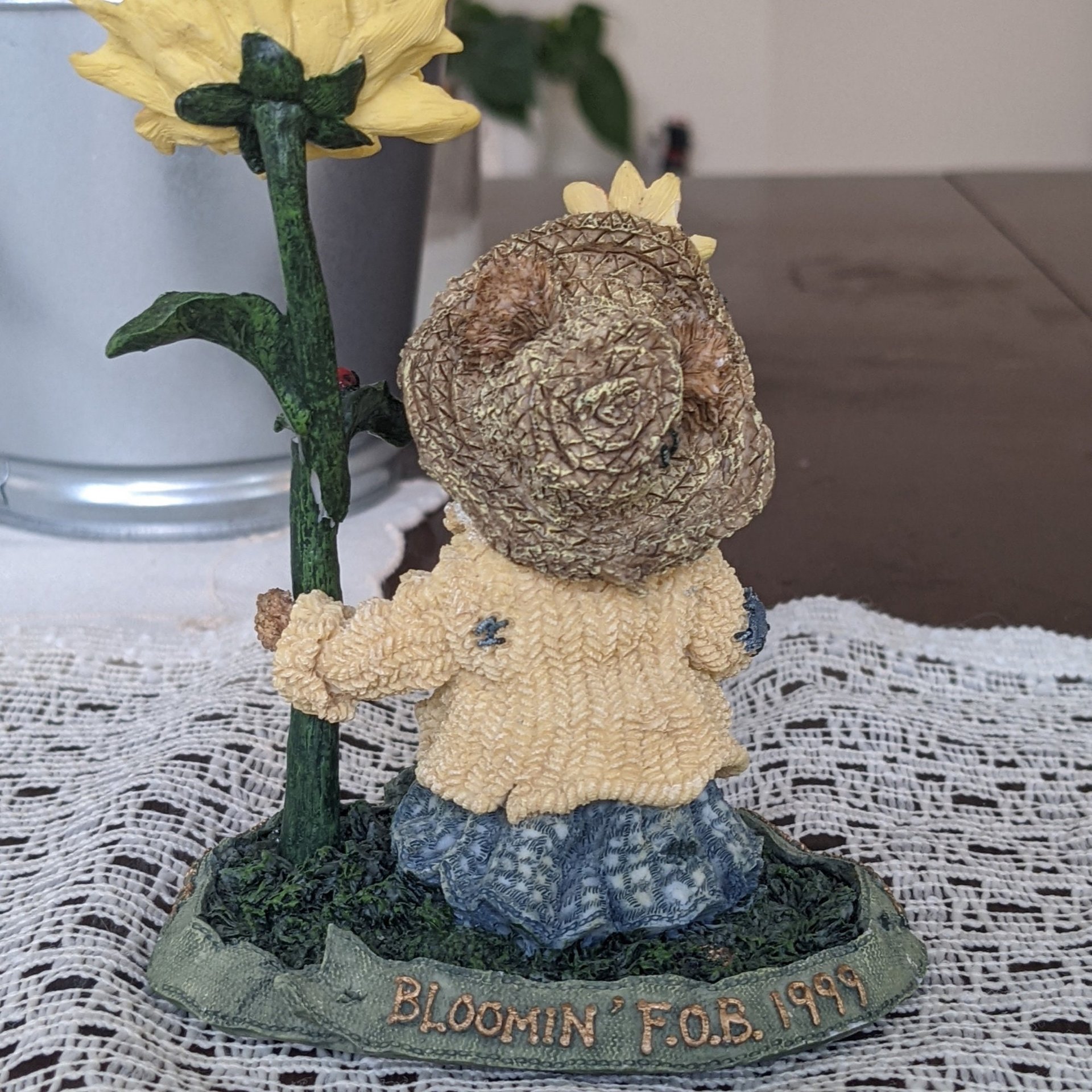 1999 Boyds Bears & Friends Bearstone Blossum B. Berriweather Bloom With Joy