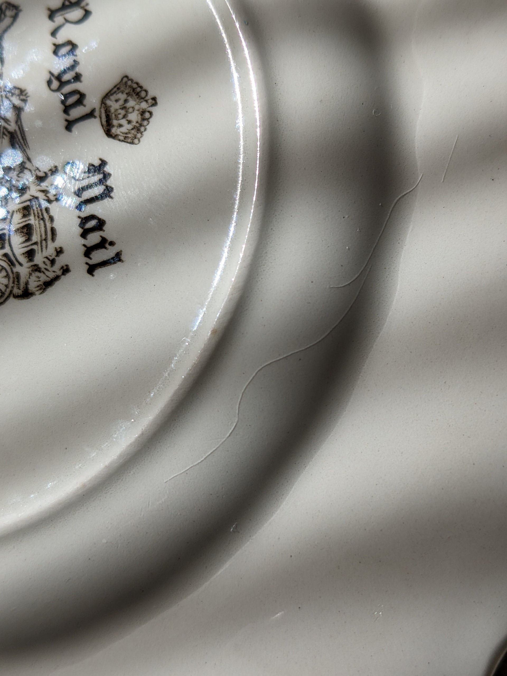 Royal Mail Fine Myott Staffordshire Ironstone 6" Plate Made In England