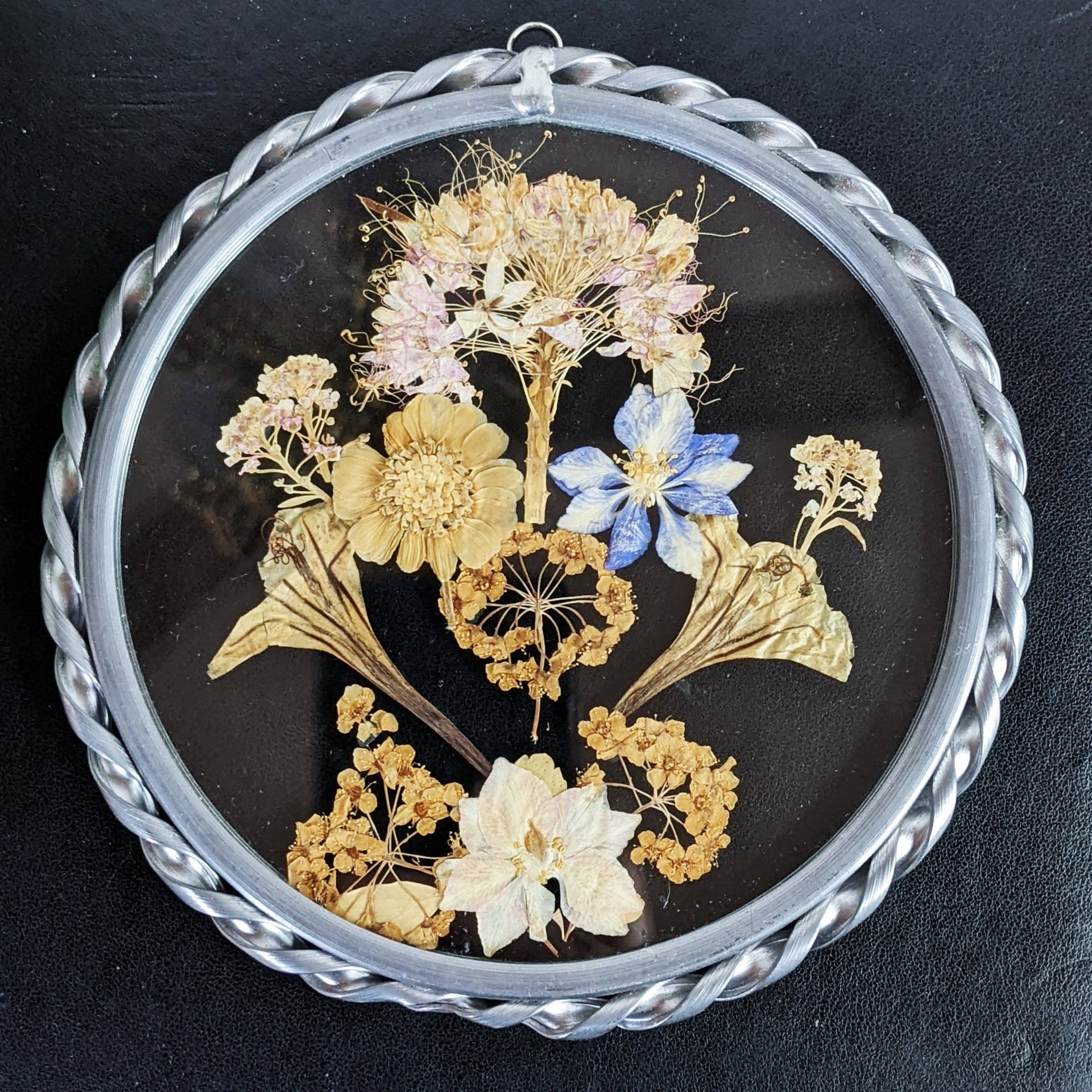 Vintage Pressed Flower Suncatcher