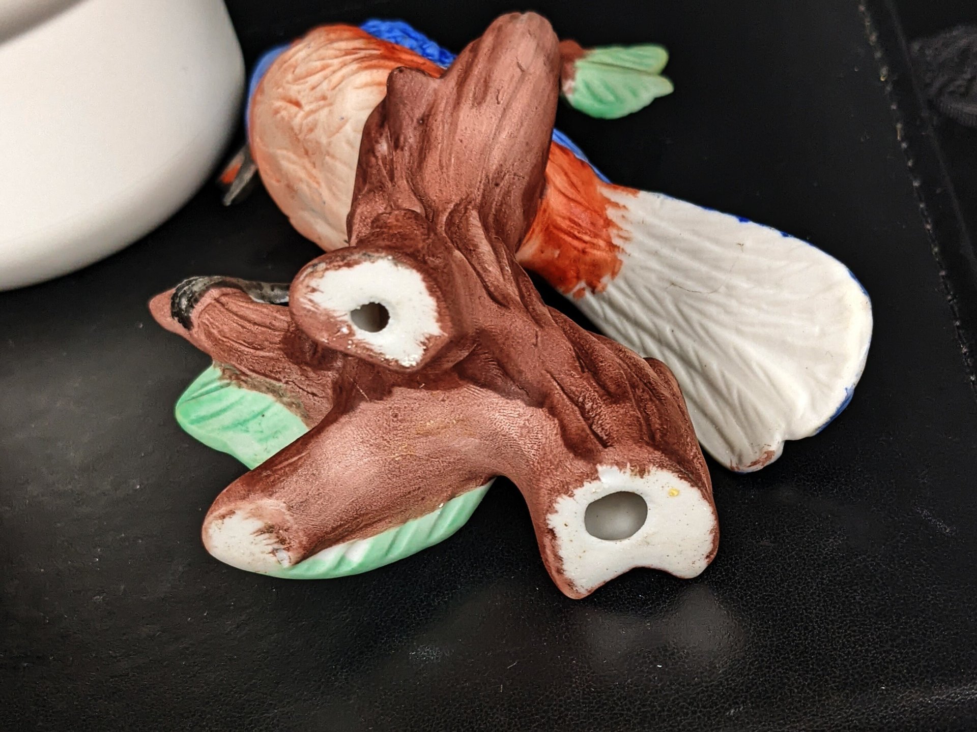 Vintage Porcelain Blue Bird Figurine