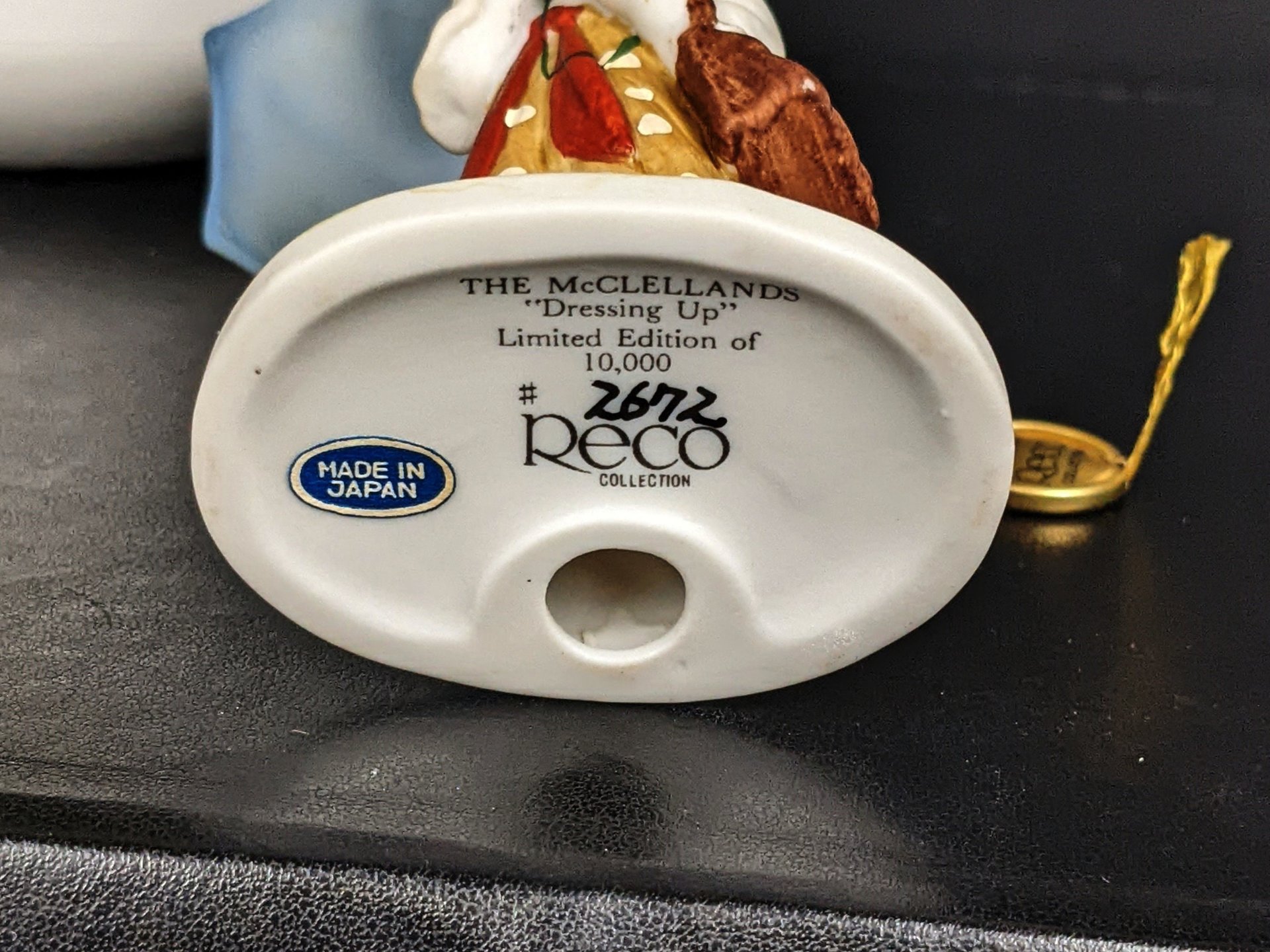 Reco The McClellands 'Dressing Up' Woman with Umbrella Figurine