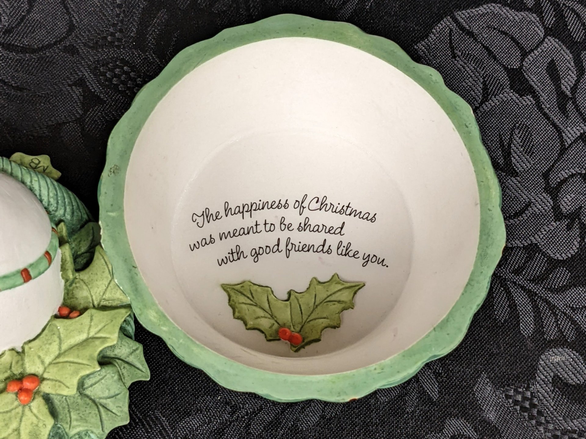 Vintage Marjolein Bastin Christmas Trinket Box