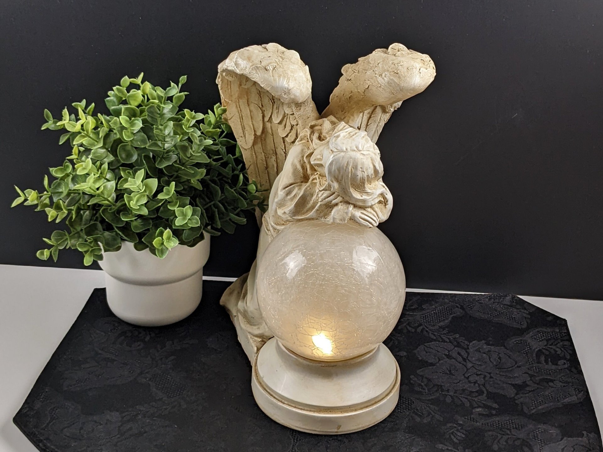 Resin Angel Statue with Light