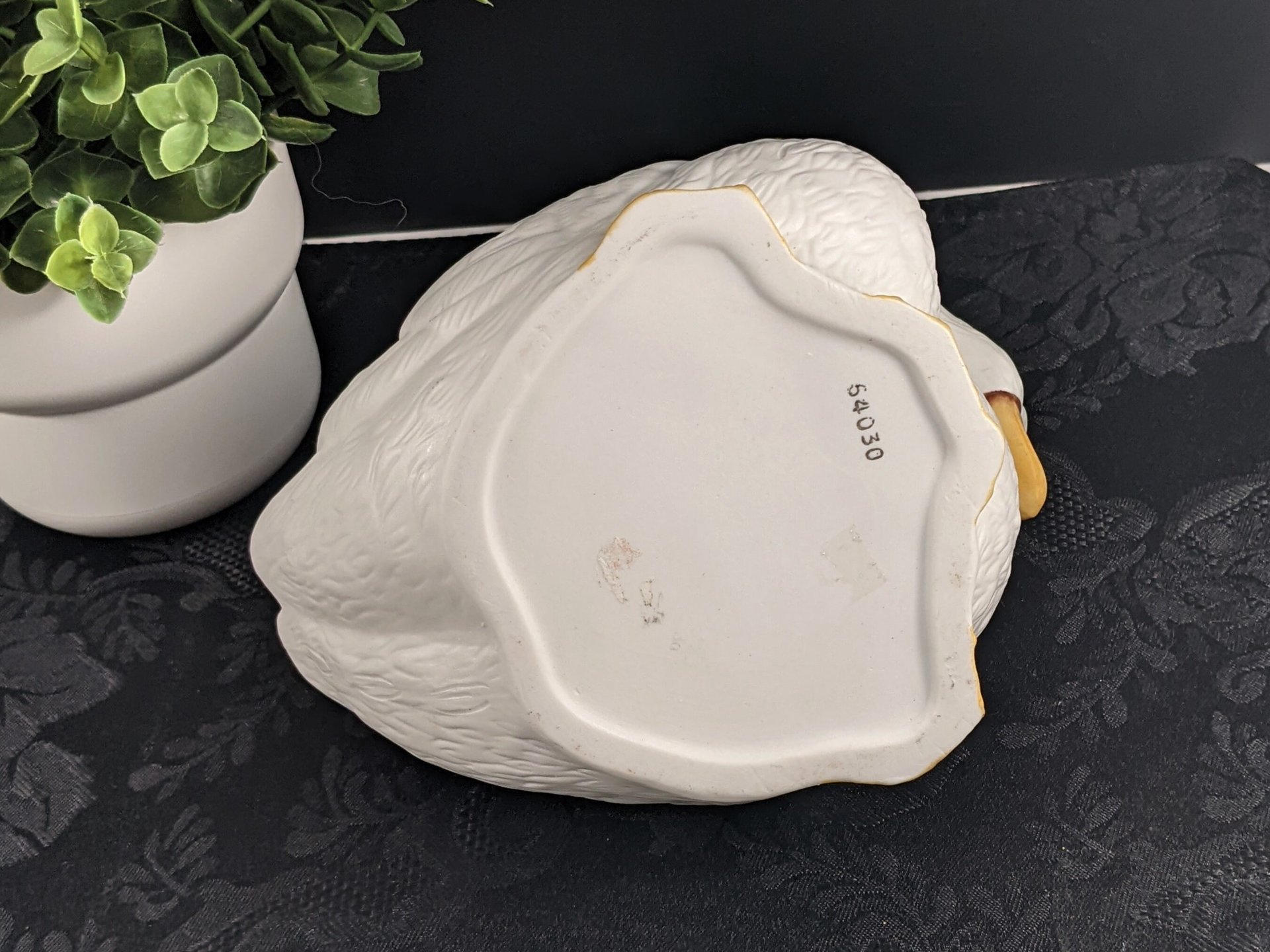 Vintage Ceramic Plant Holder with Geese