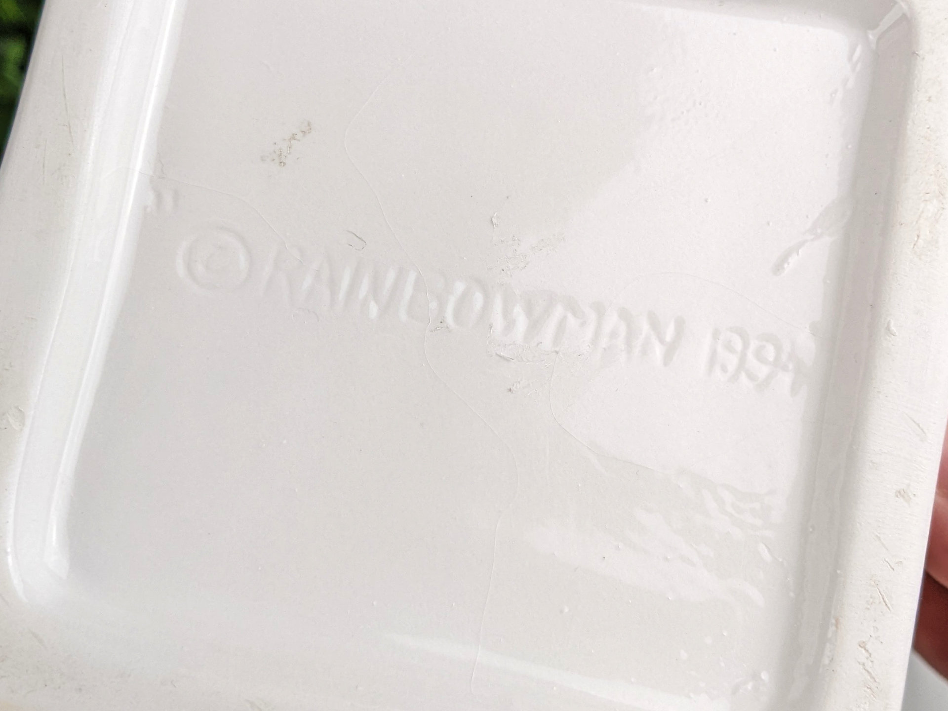 1994 Bake Shop Shaped Teapot, Rainbowman (Imperfect)