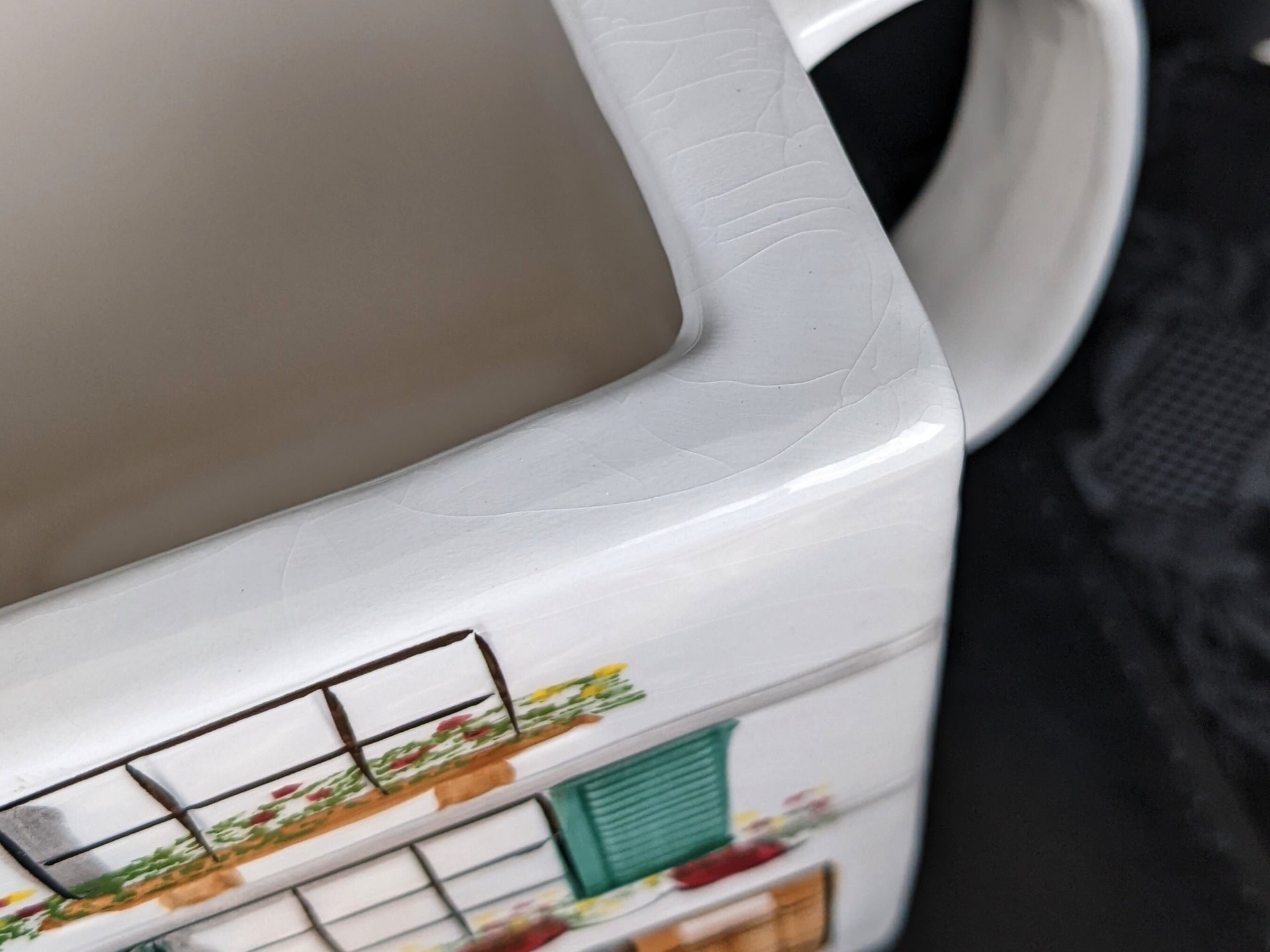 1994 Bake Shop Shaped Teapot, Rainbowman (Imperfect)