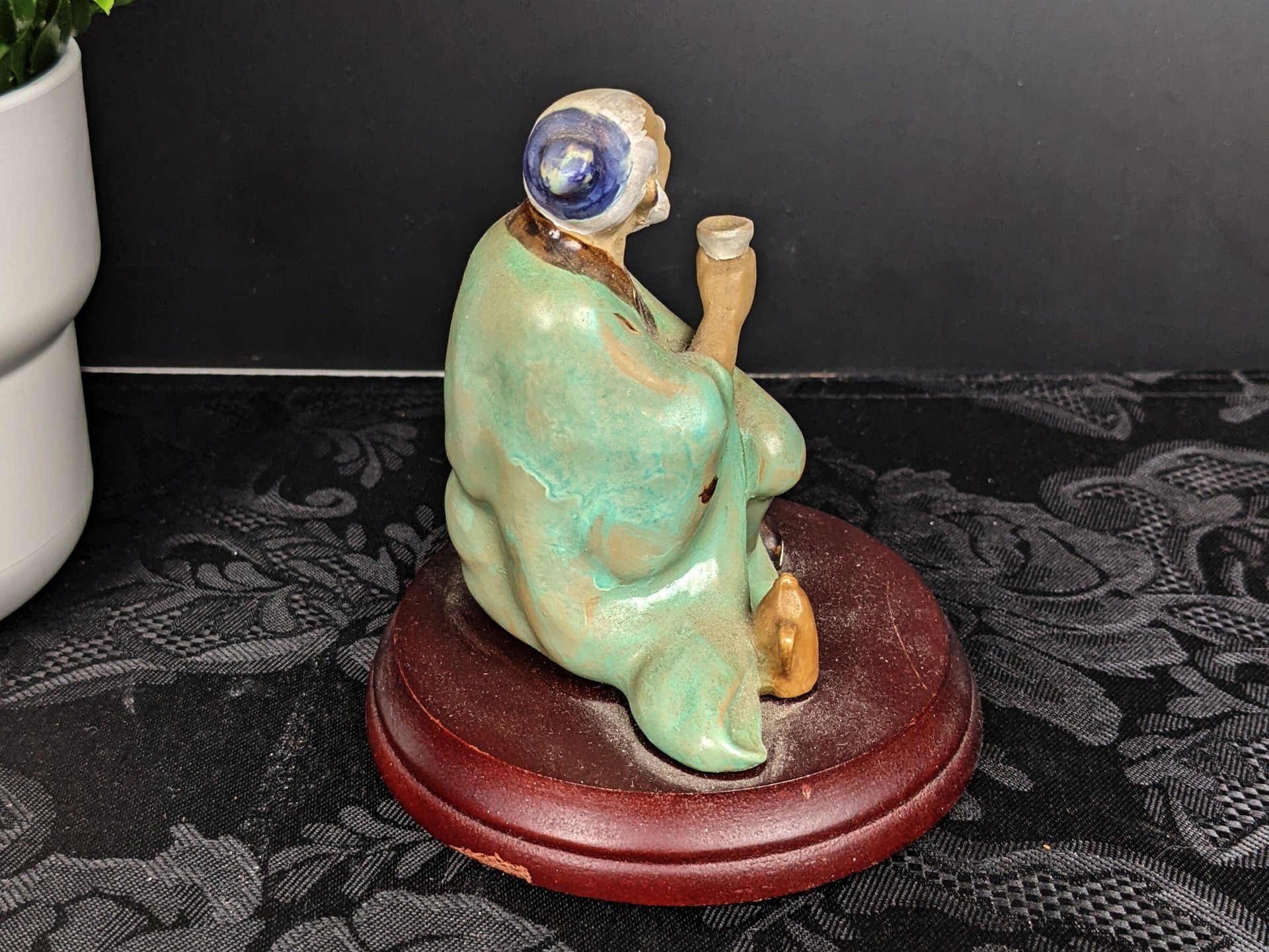 Vintage Chinese Shiwan Mudman in Green Shirt