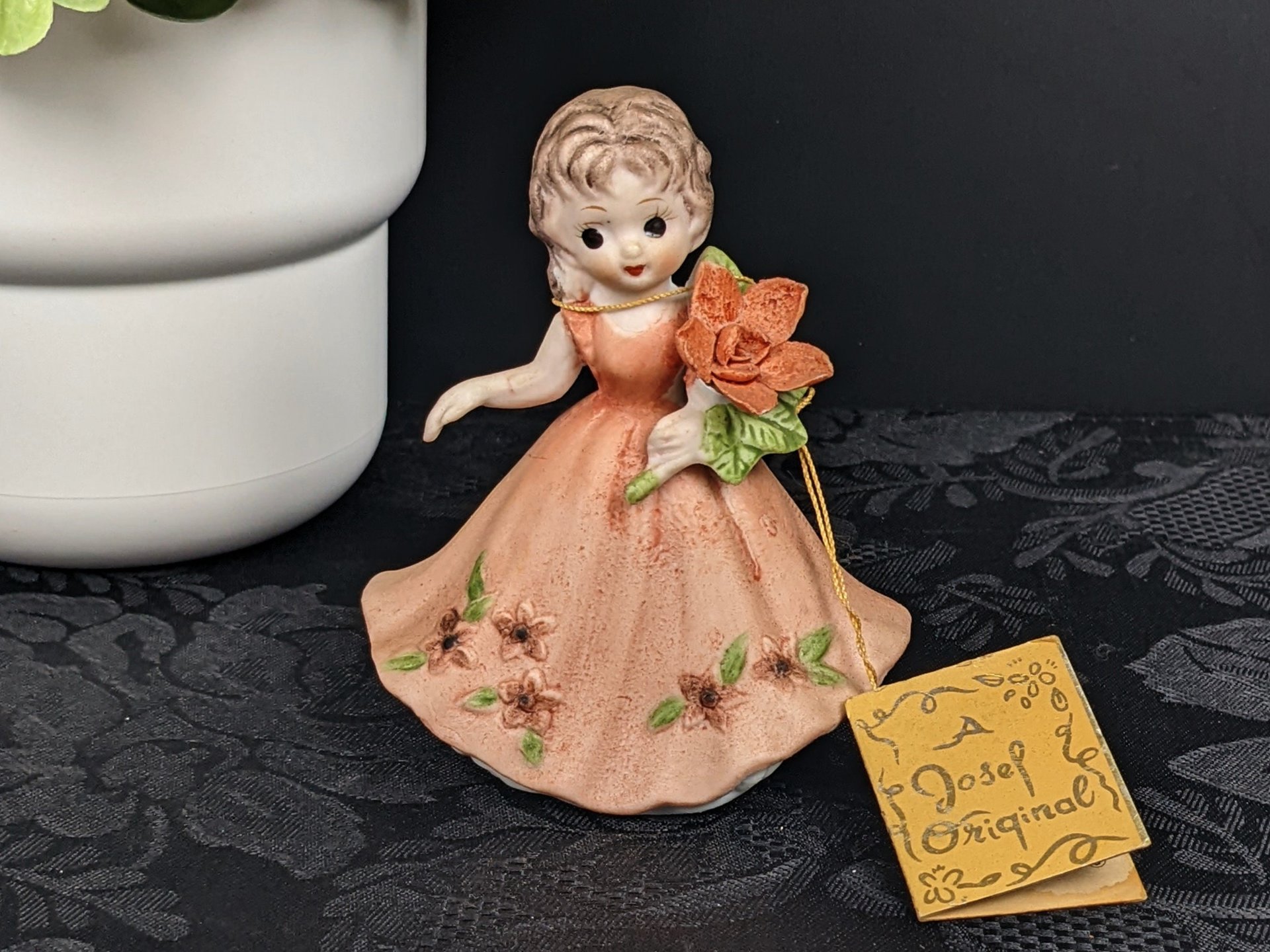 Vintage Josef Original Larkspur July Figurine of Female