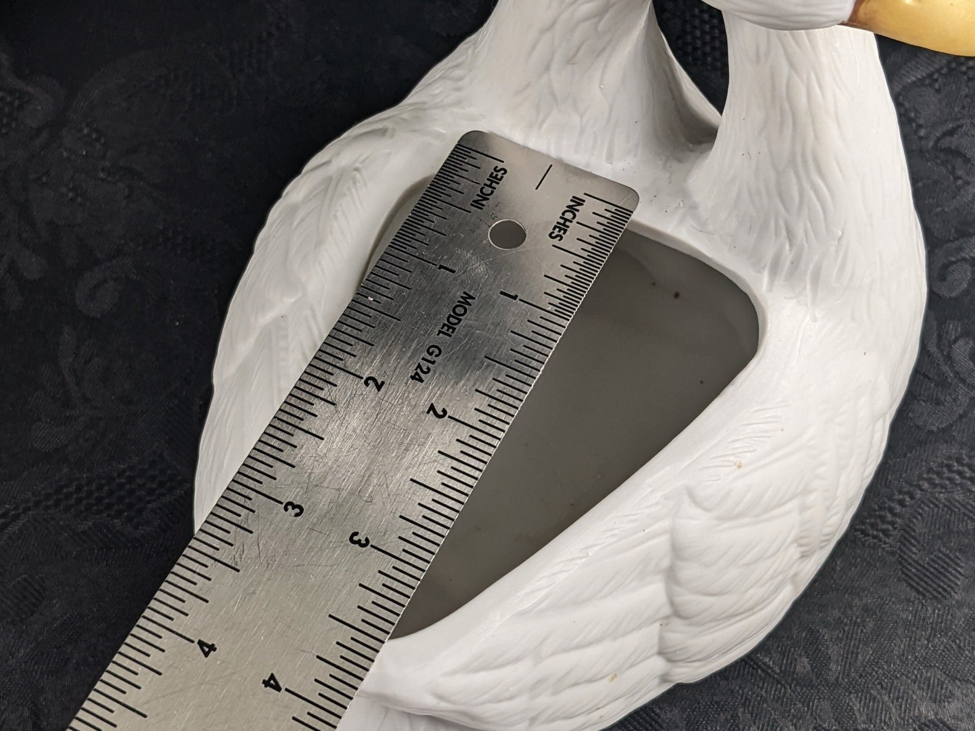 Vintage Ceramic Plant Holder with Geese