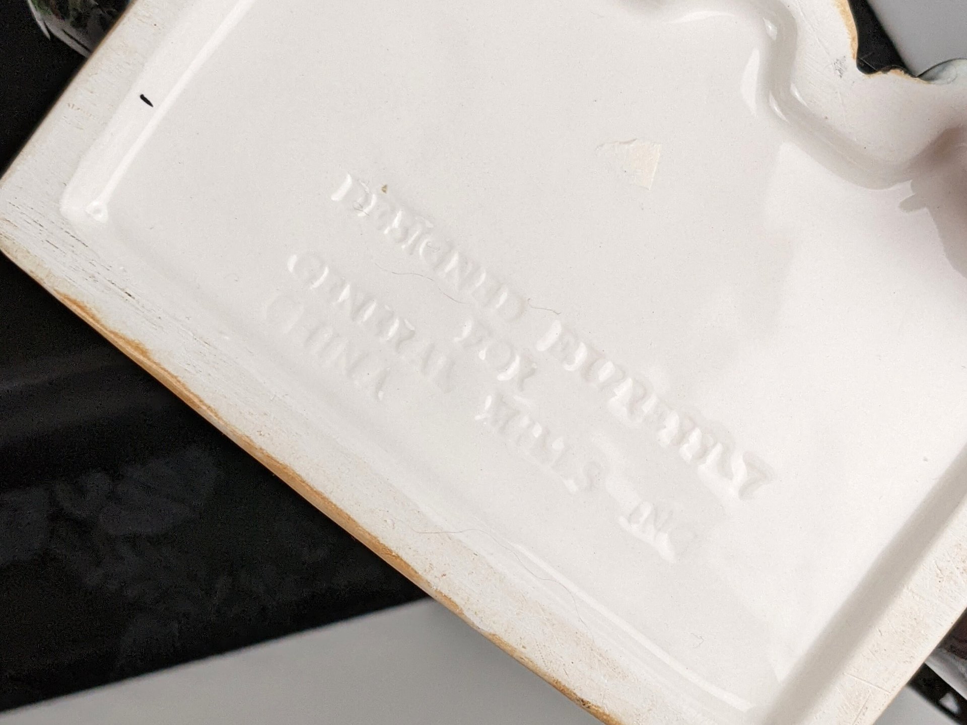 Vintage Sewing Machine Porcelain Teapot, Made for General Mills