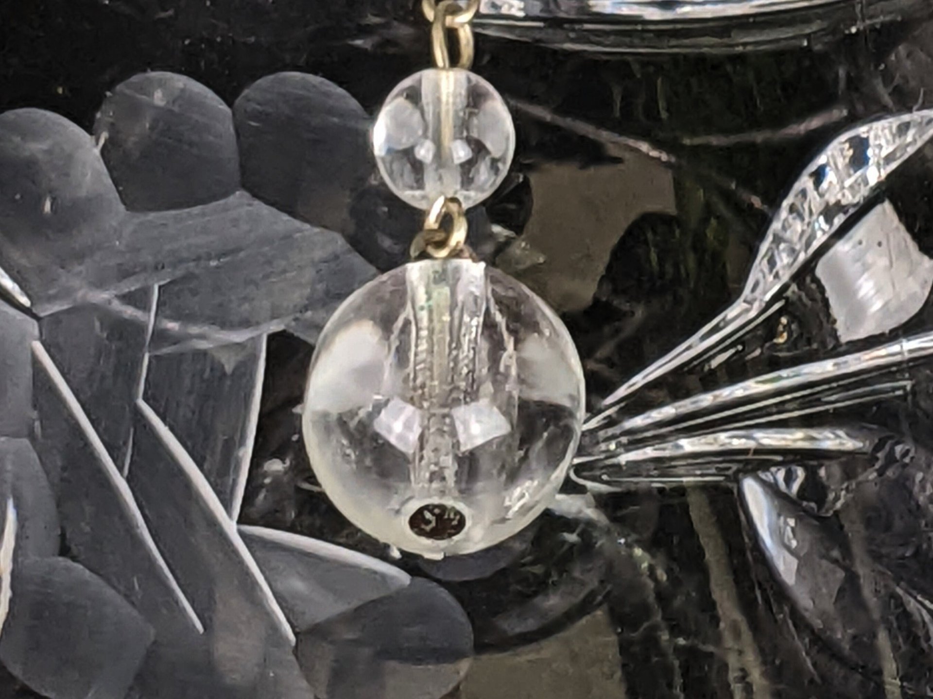 Vintage Etched Crystal Bell