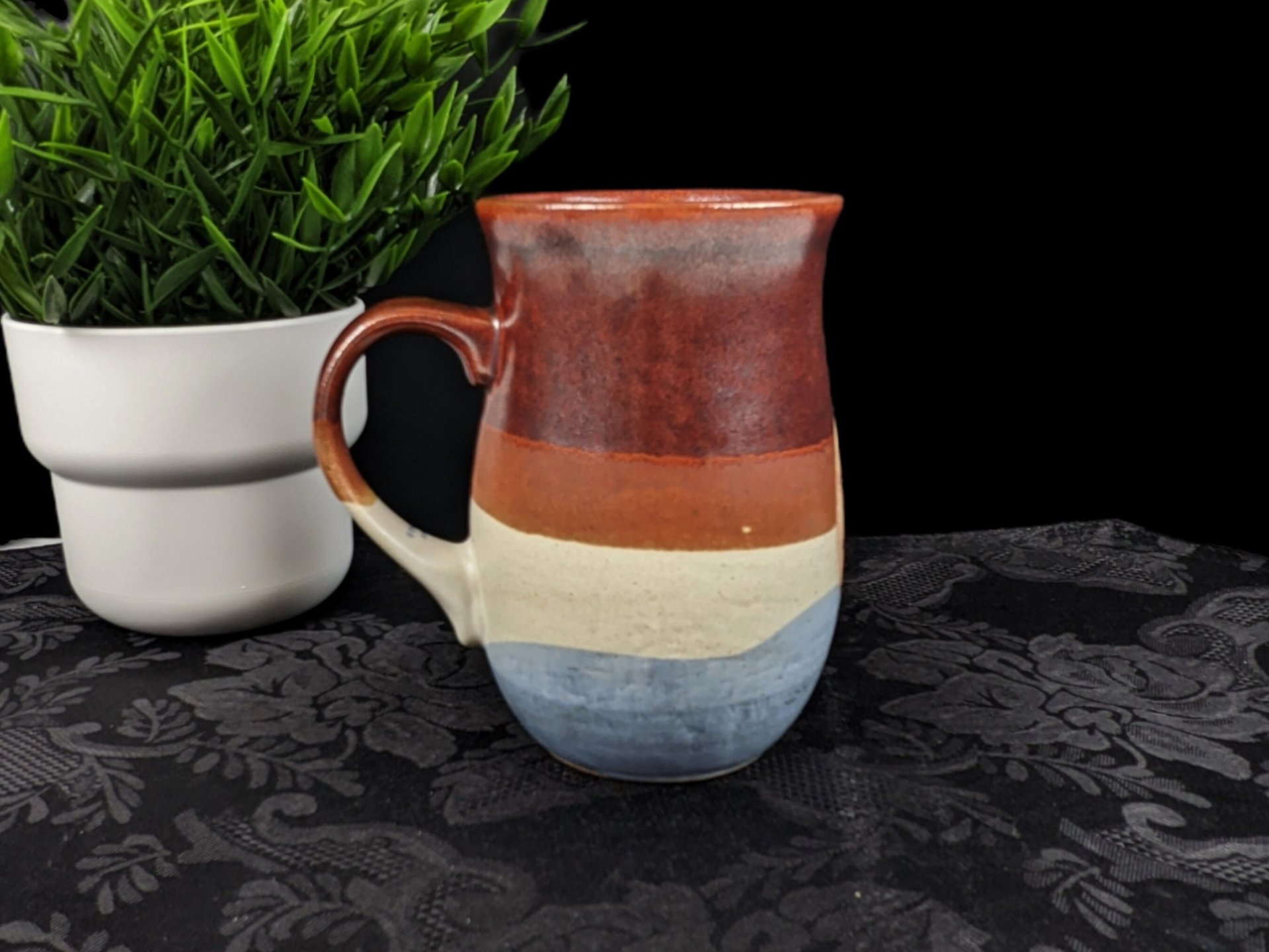 Vintage Otagiri Pottery Mug with Horses