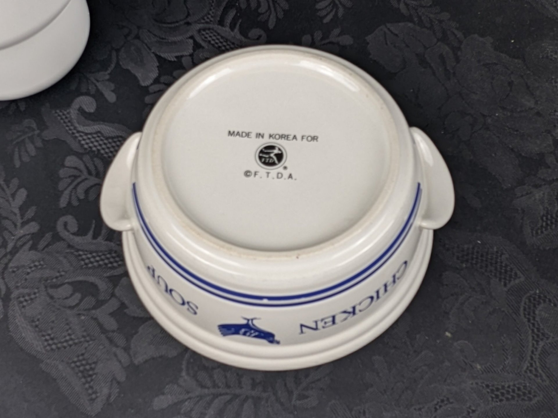 FTDA Chicken Soup Handled Bowl