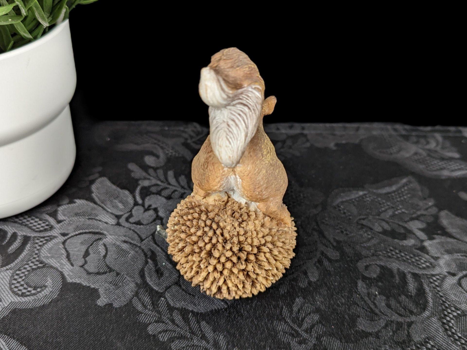 Vintage Squirrel on Acorn Figurine